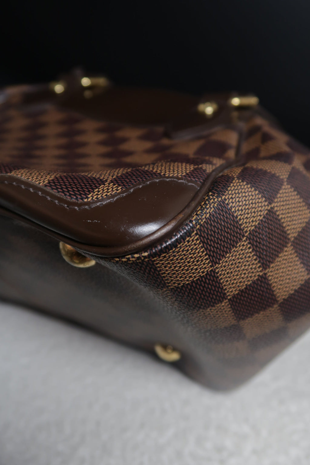 Louis Vuitton 2010 Damier Ebene Verona PM Handbag