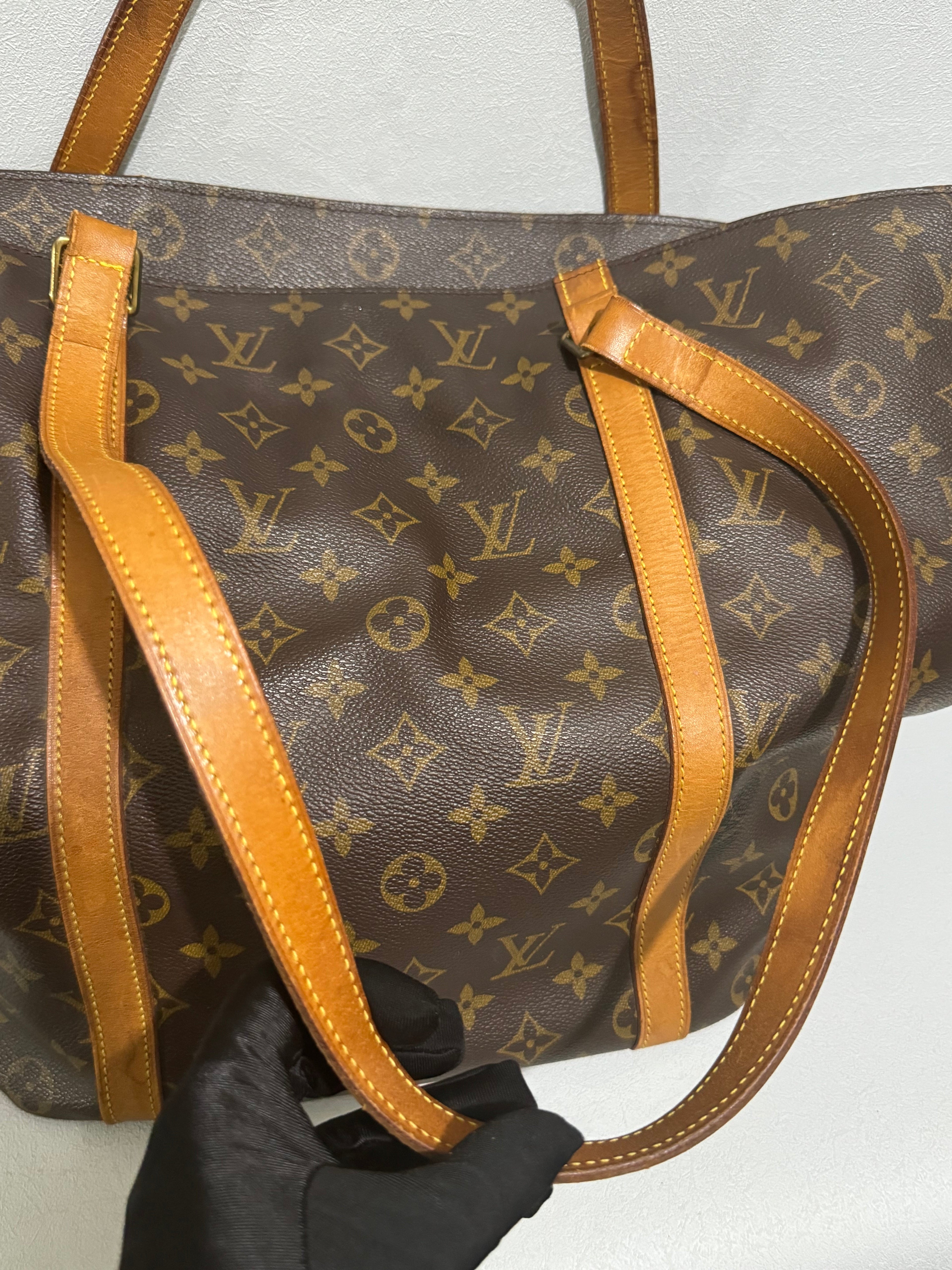 Louis Vuitton 1998 Monogram Canvas Sac Shopping Large Tote Bag