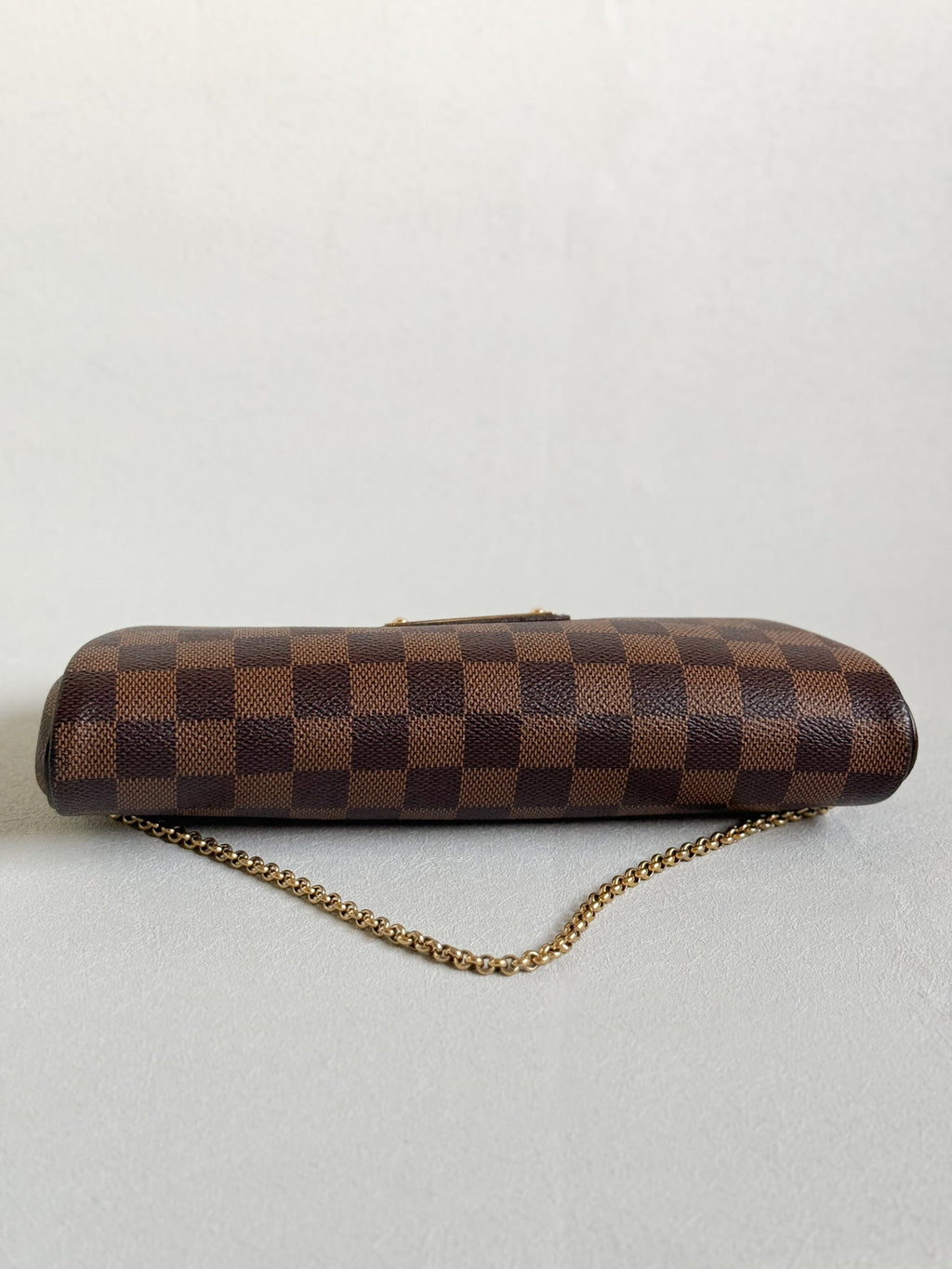 Louis Vuitton 2011 Damier Ebene Eva Pochette Handbag