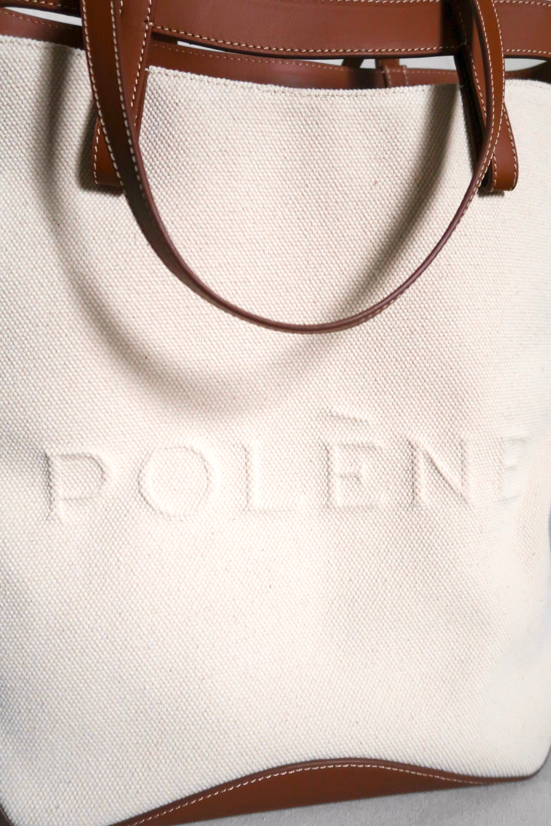 Polene Ilo Tote Bag in Cognac