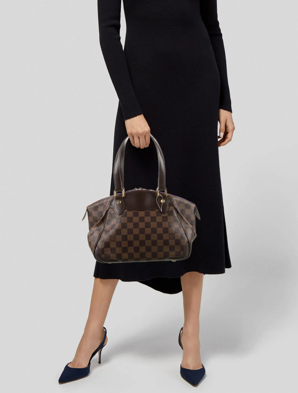 Louis Vuitton 2010 Damier Ebene Verona PM Handbag