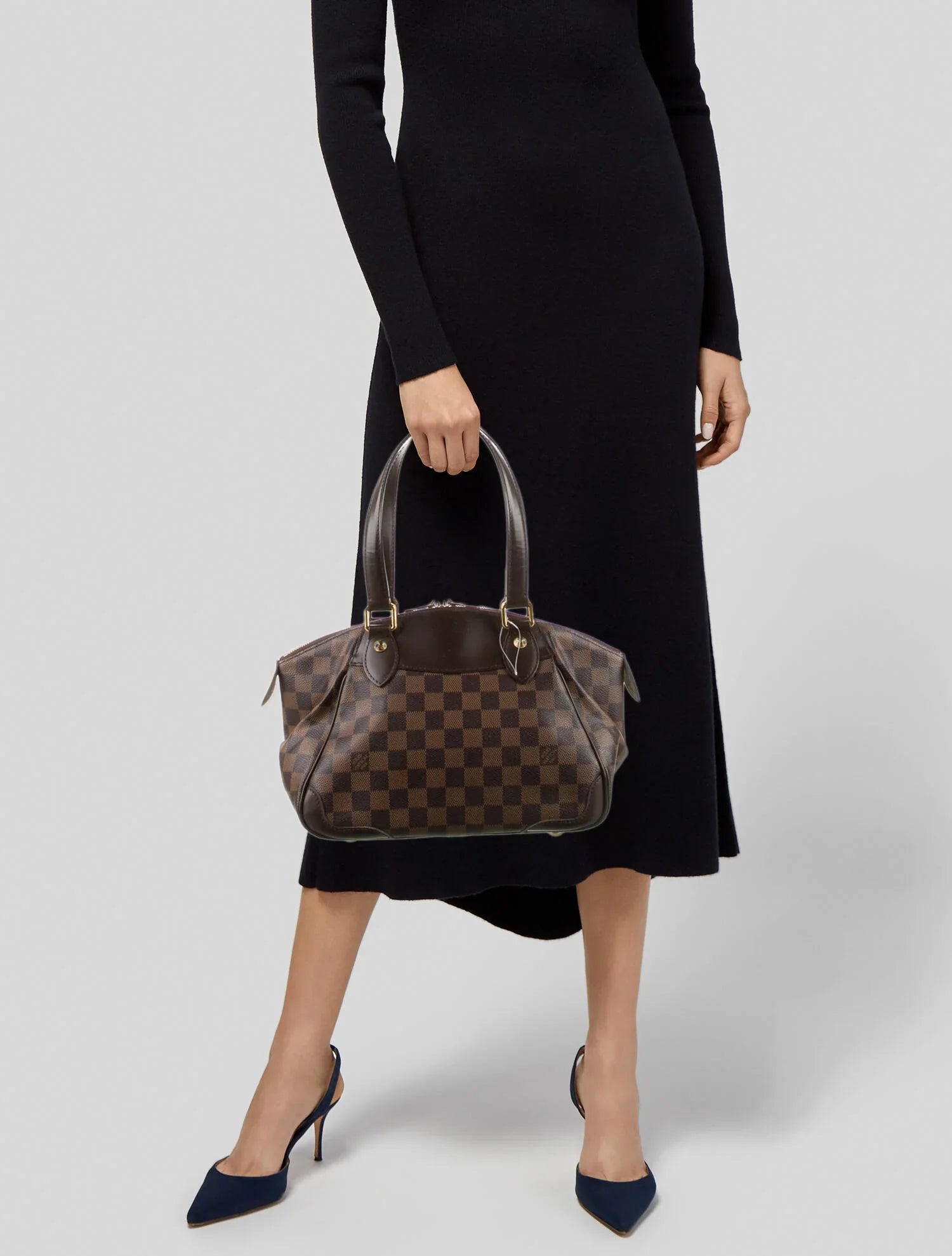 Louis Vuitton 2010 Damier Ebene Verona PM Handbag