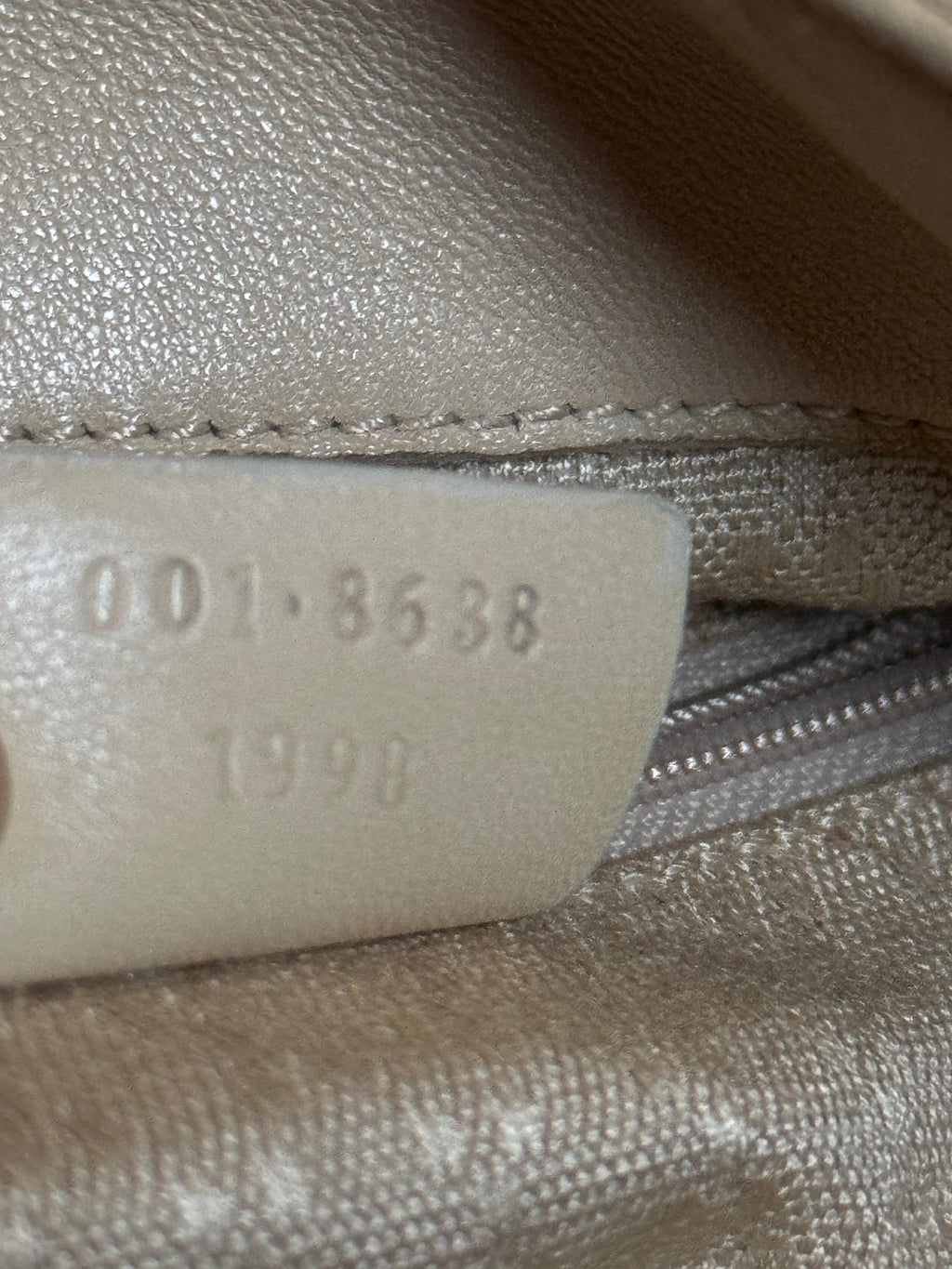 Gucci Cream Buttery Soft Leather Bamboo Top Handle Bag