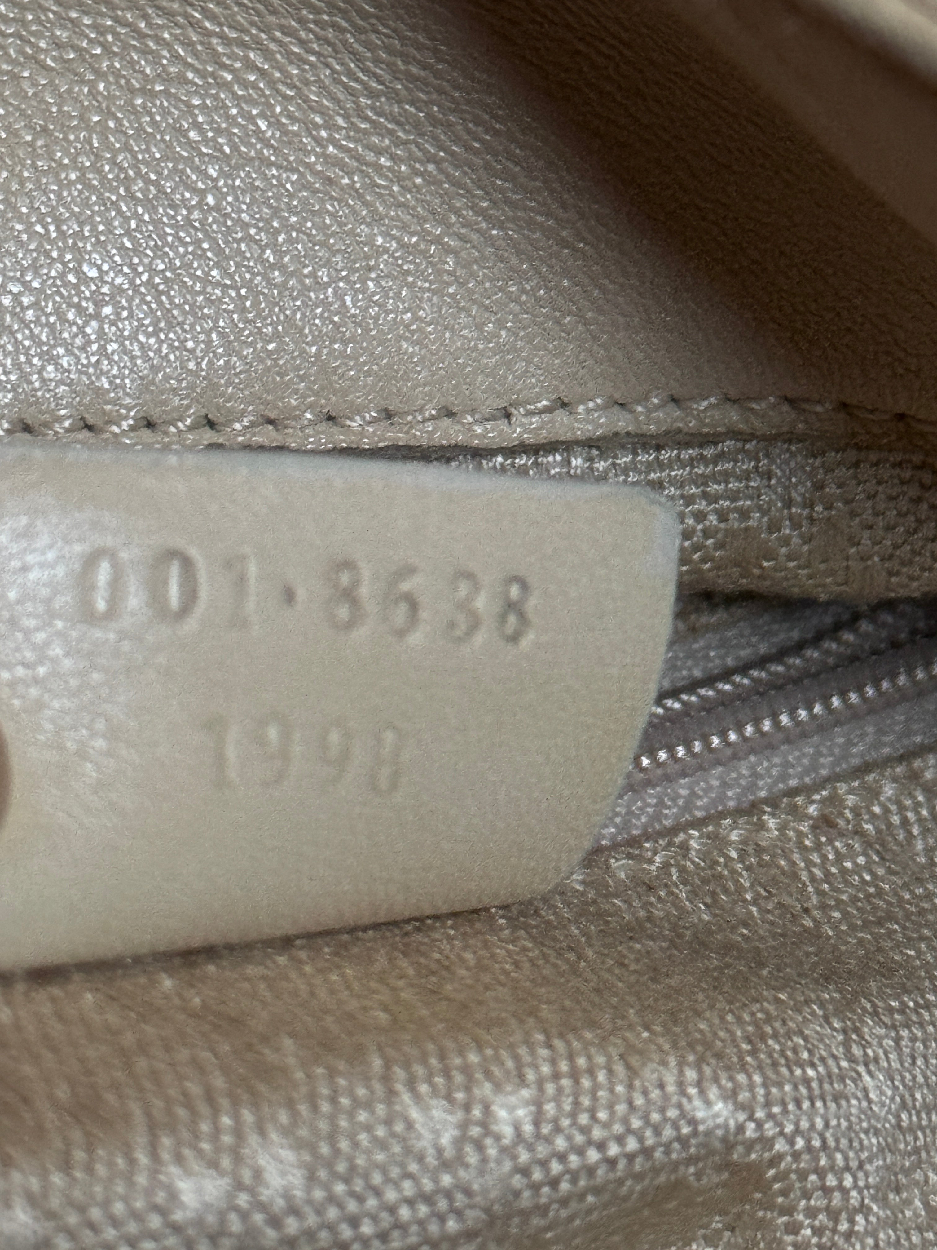 Gucci Cream Buttery Soft Leather Bamboo Top Handle Bag