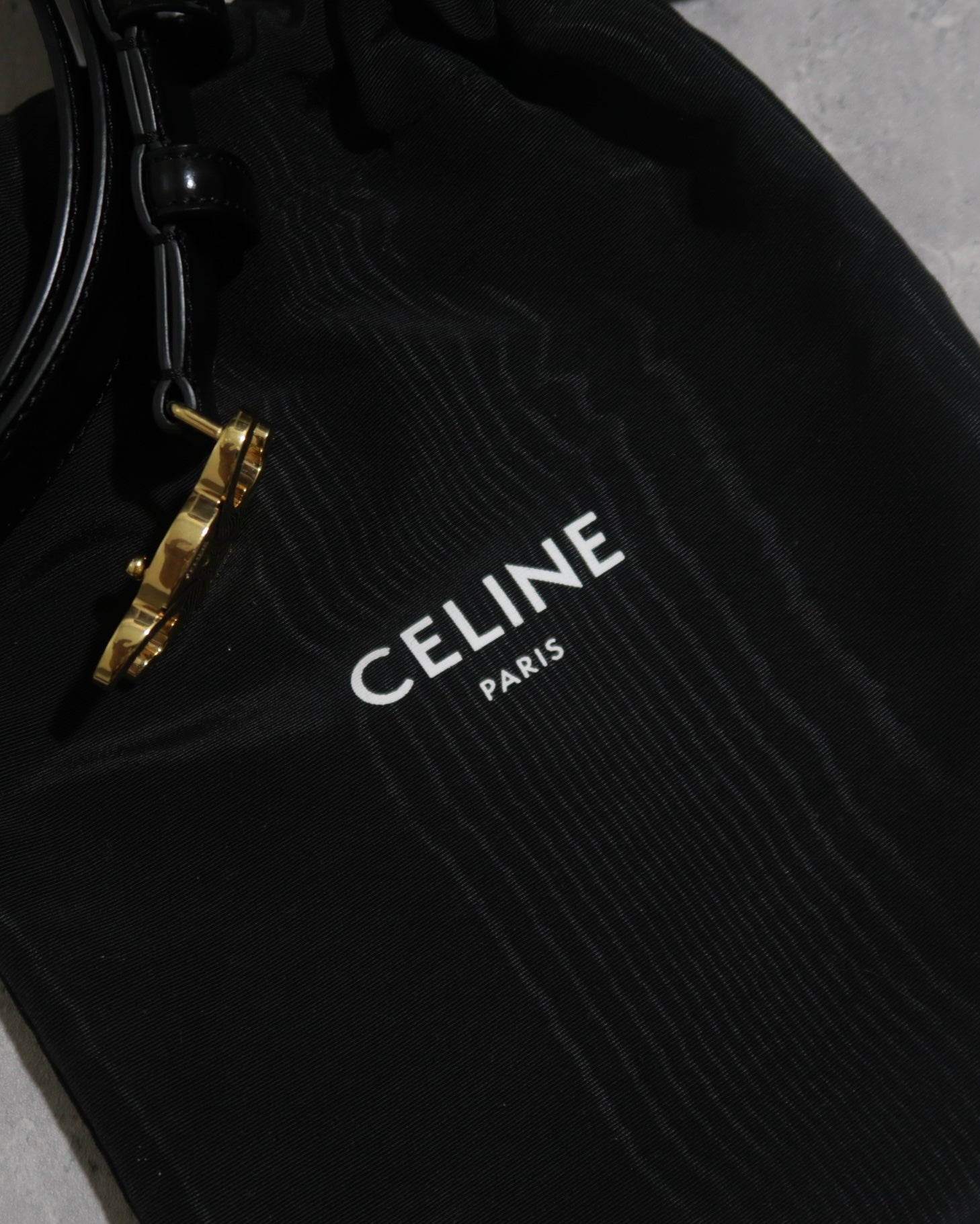 Celine Medium (1 inch) Triomphe Belt in Leather Black Size 80