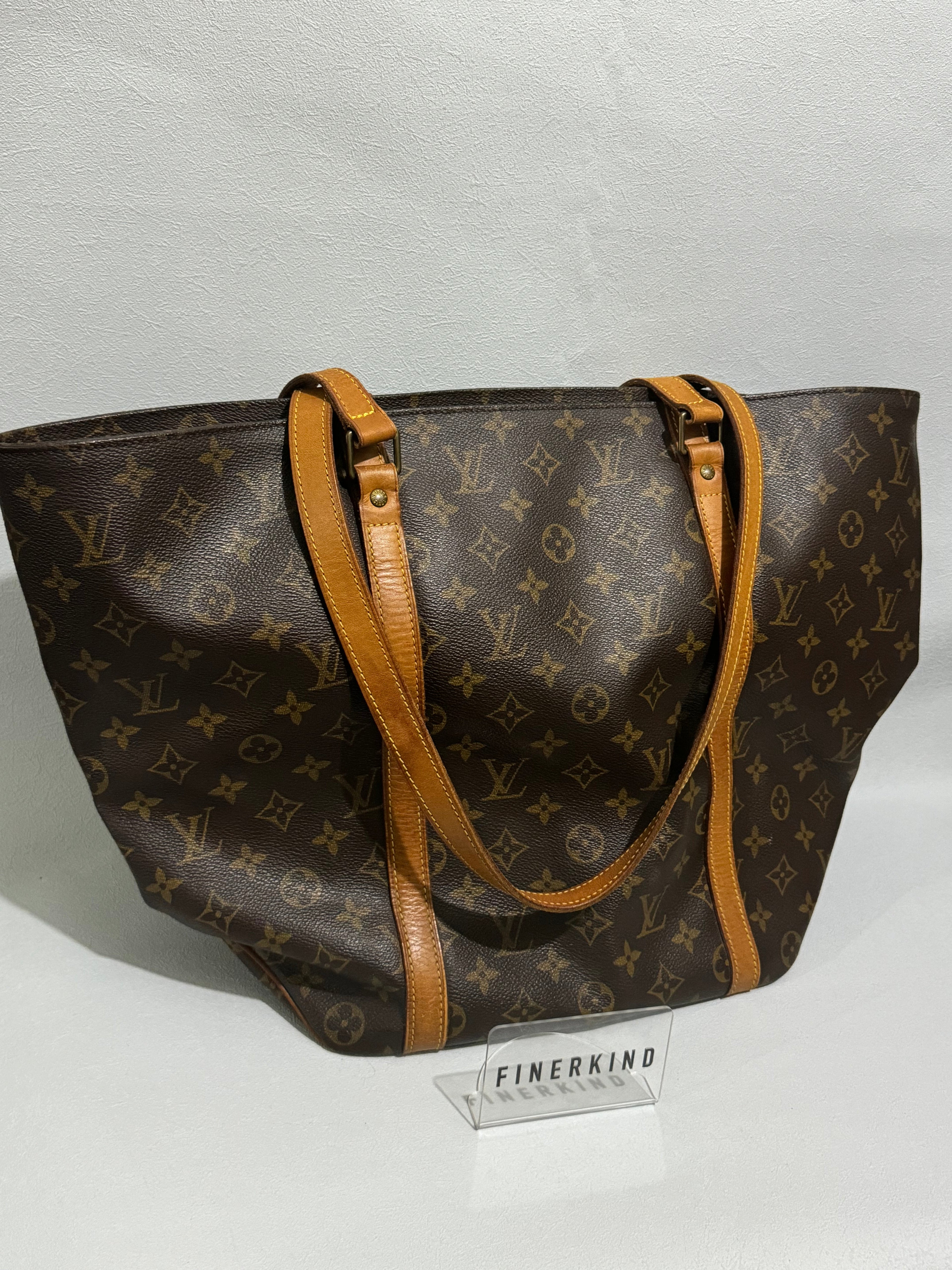 Louis Vuitton 1998 Monogram Canvas Sac Shopping Large Tote Bag