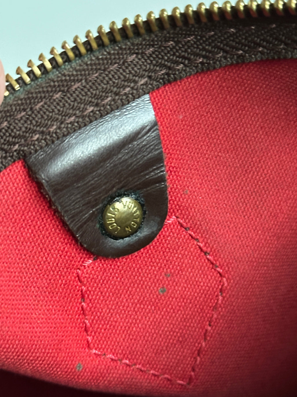 Louis Vuitton 2007 Damier Ebene Canvas Speedy 25 Handbag
