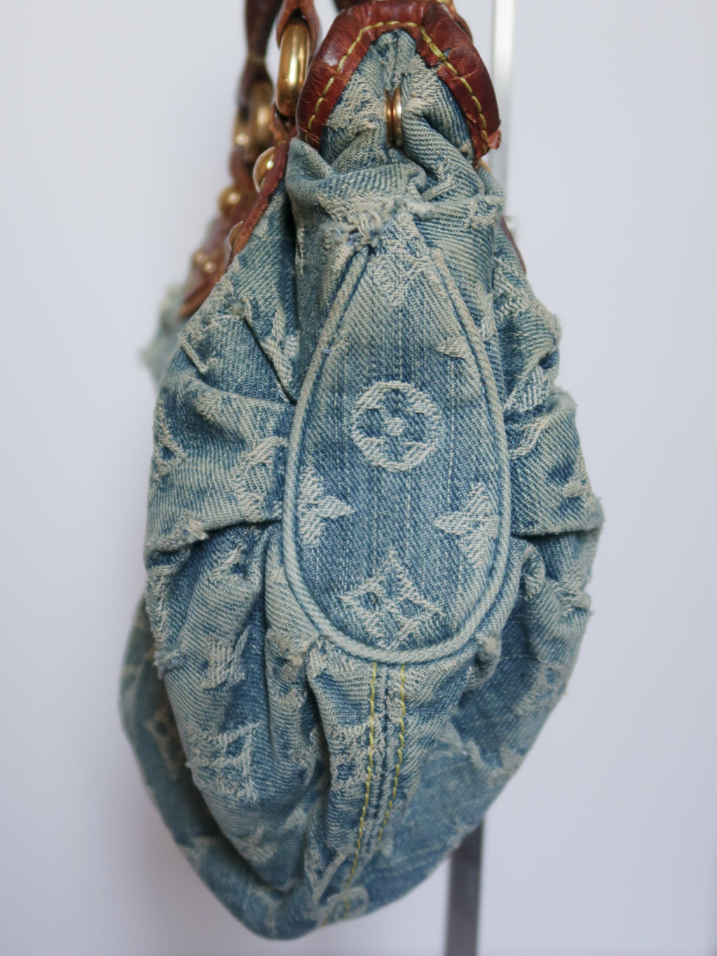 Louis Vuitton Monogram Denim Pleaty Mini Handbag