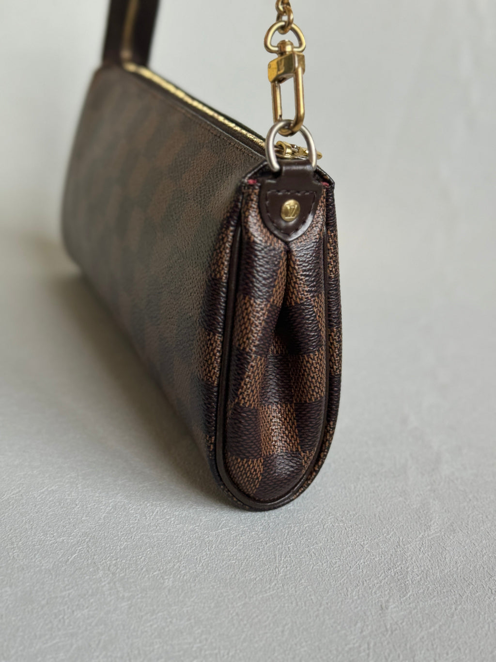 Louis Vuitton 2011 Damier Ebene Eva Pochette Handbag