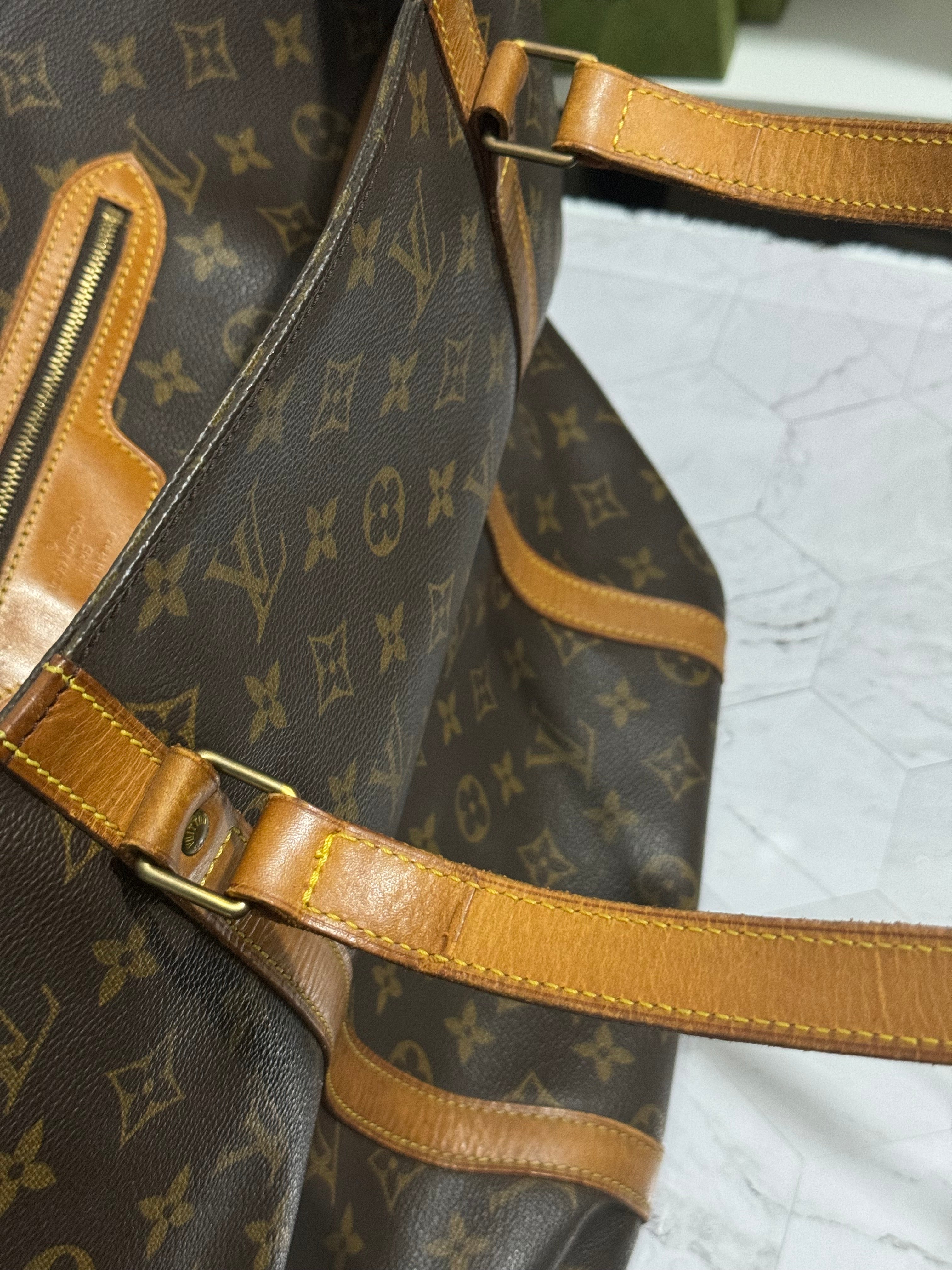 Louis Vuitton 1998 Monogram Canvas Sac Shopping Large Tote Bag