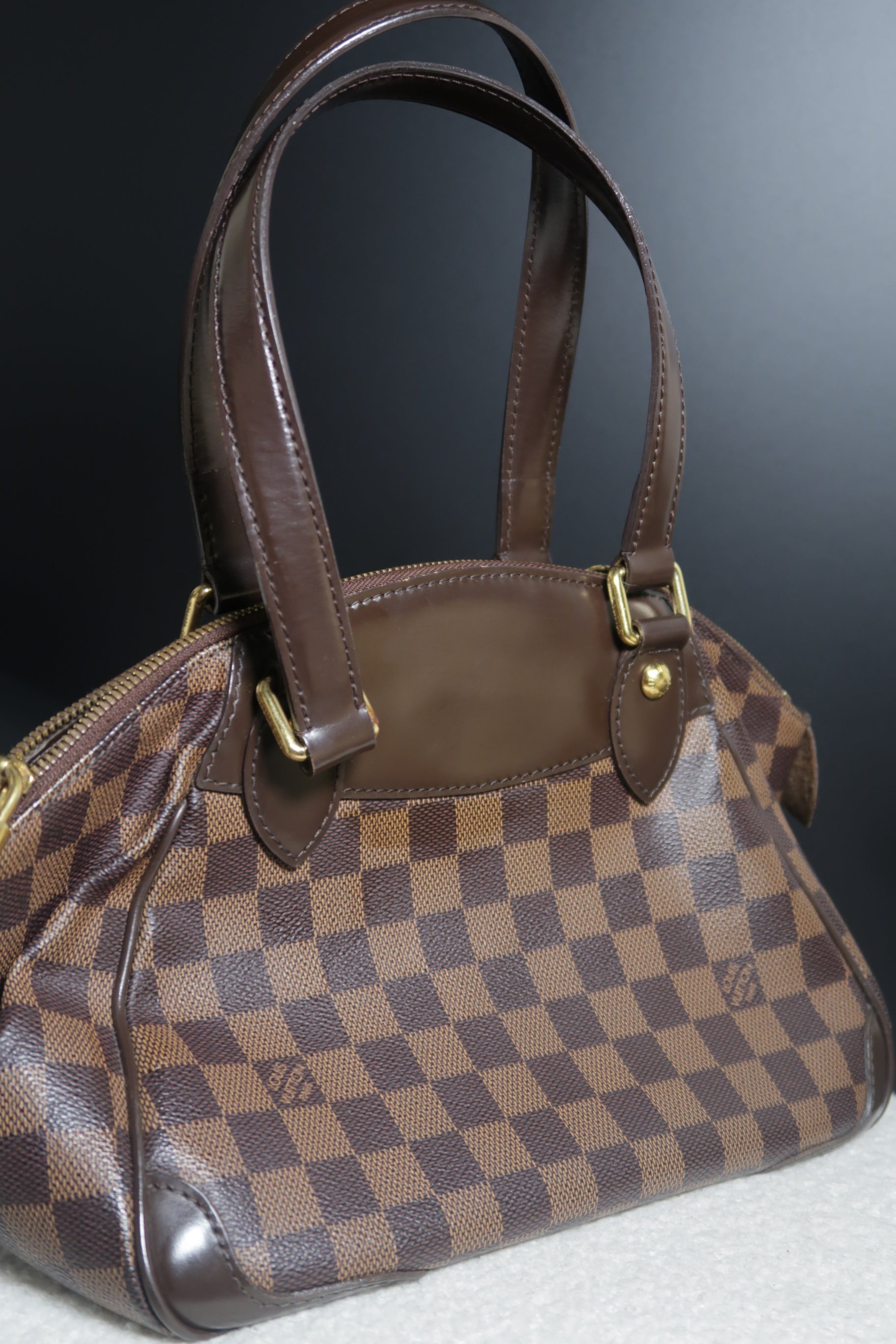 Louis Vuitton 2010 Damier Ebene Verona PM Handbag