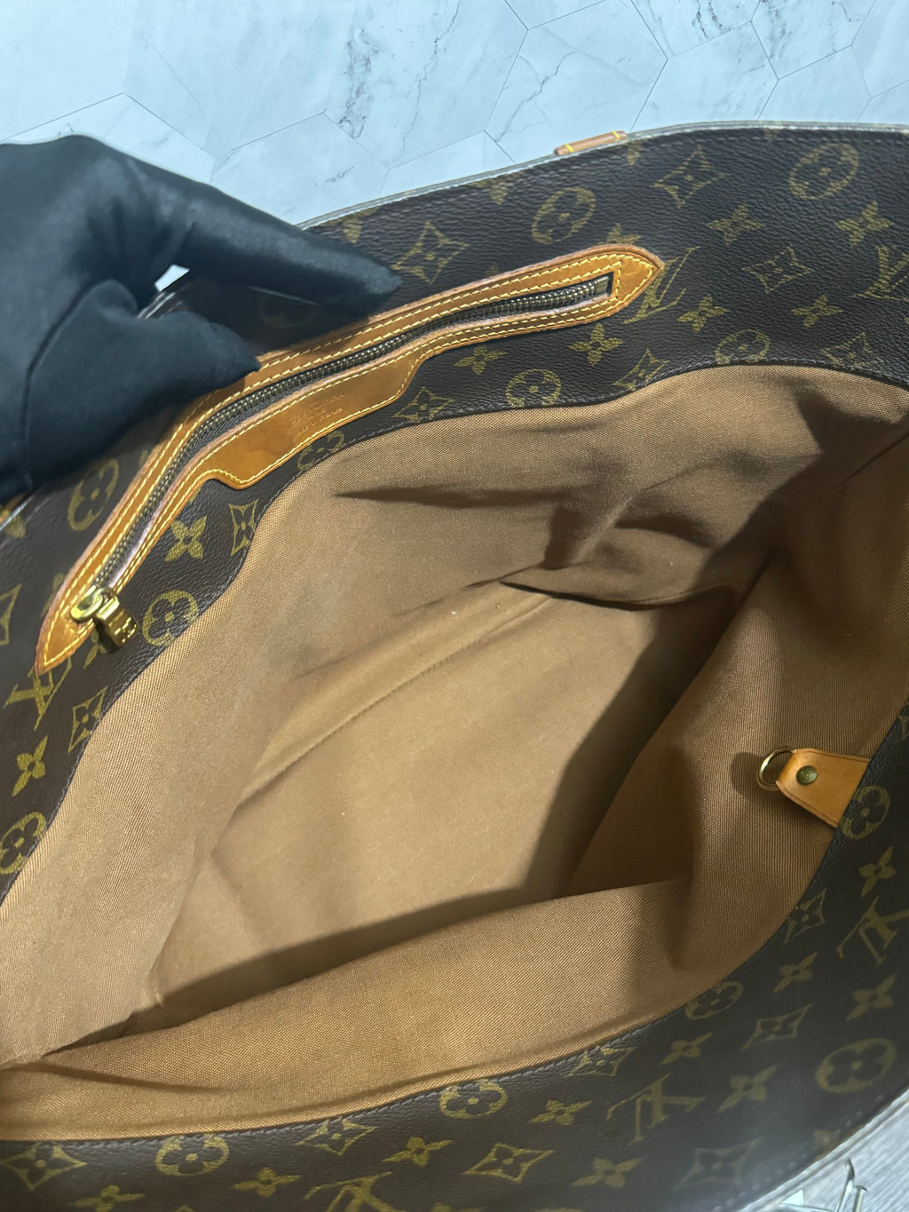 Louis Vuitton 1998 Monogram Canvas Sac Shopping Large Tote Bag
