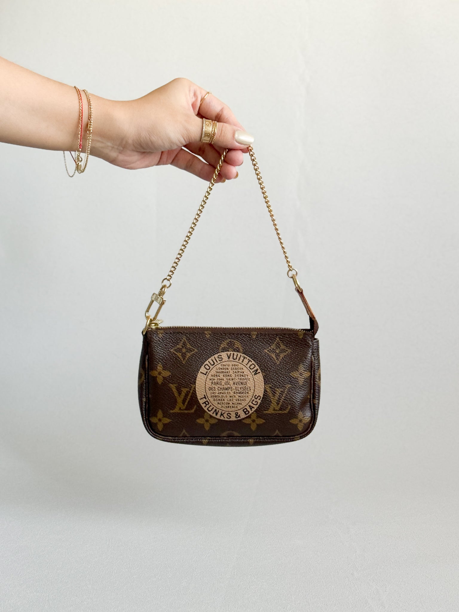 Louis Vuitton 2008 Monogram Trunks & Bags Mini Pochette Accessoires Collector's Item