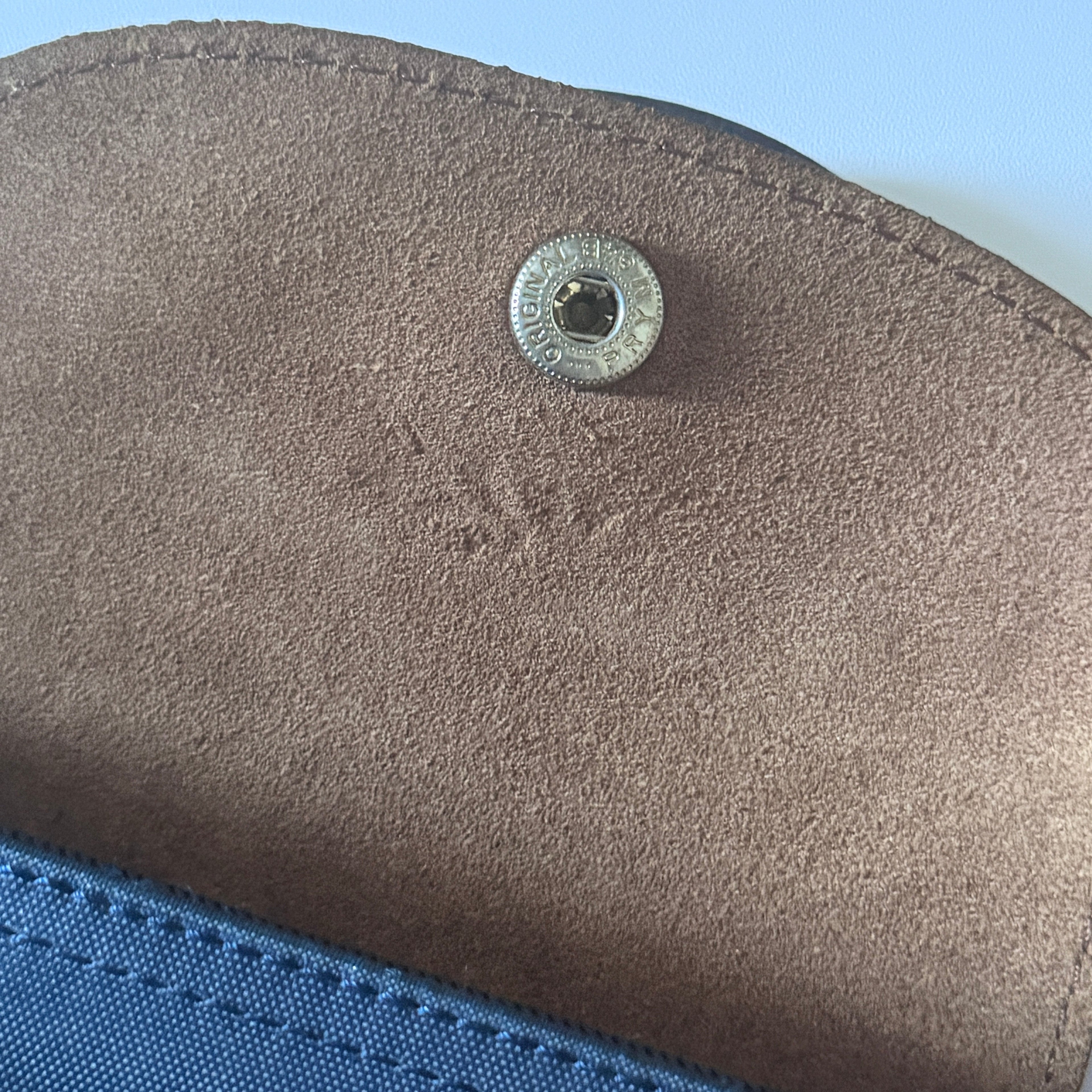 Longchamp Le Pliage Navy Blue & Green Small & Large Short Handle