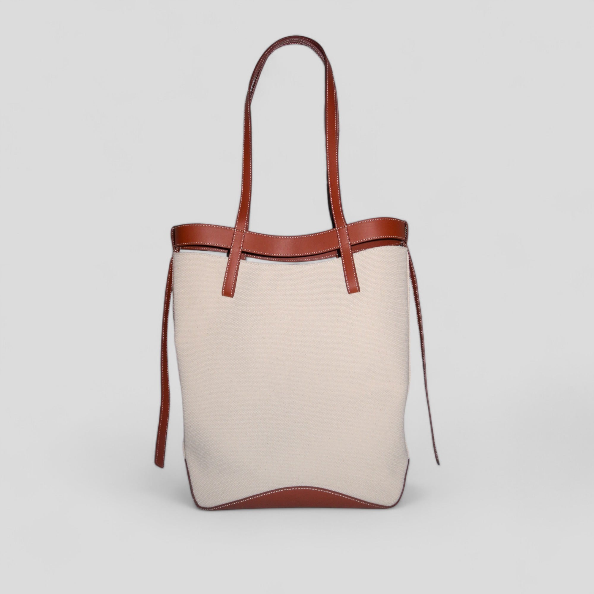 Polene Ilo Tote Bag in Cognac