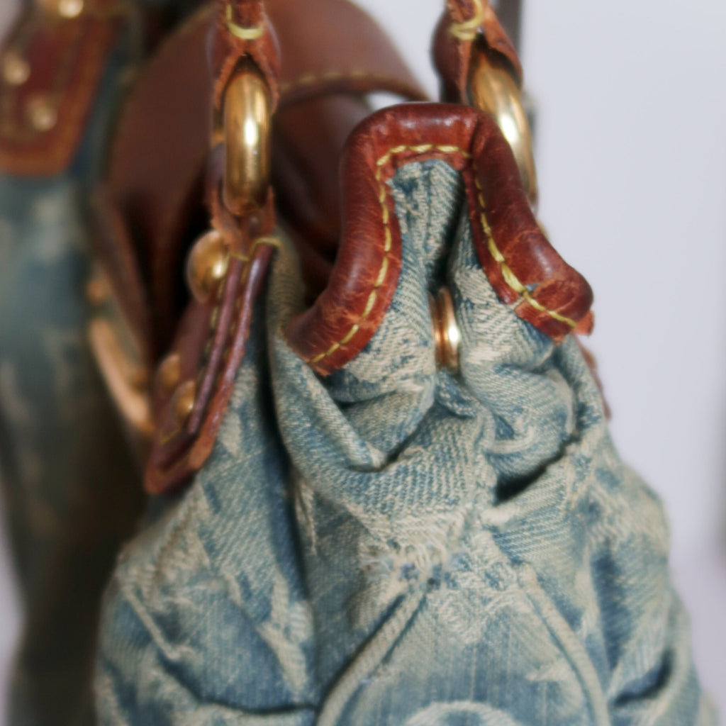 Louis Vuitton Monogram Denim Pleaty Mini Handbag