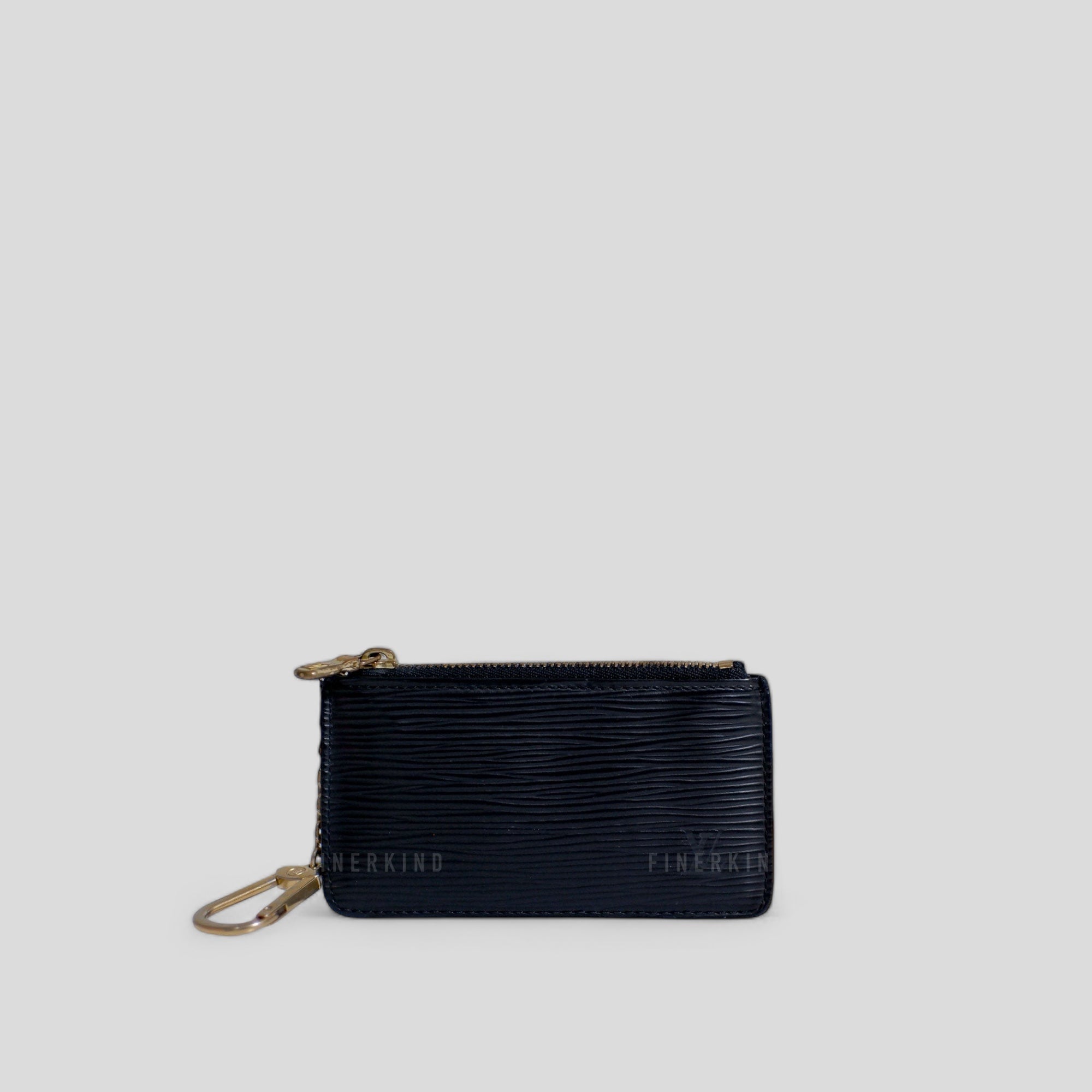 Louis Vuitton 2002 Epi Leather Black Key Pouch Cles