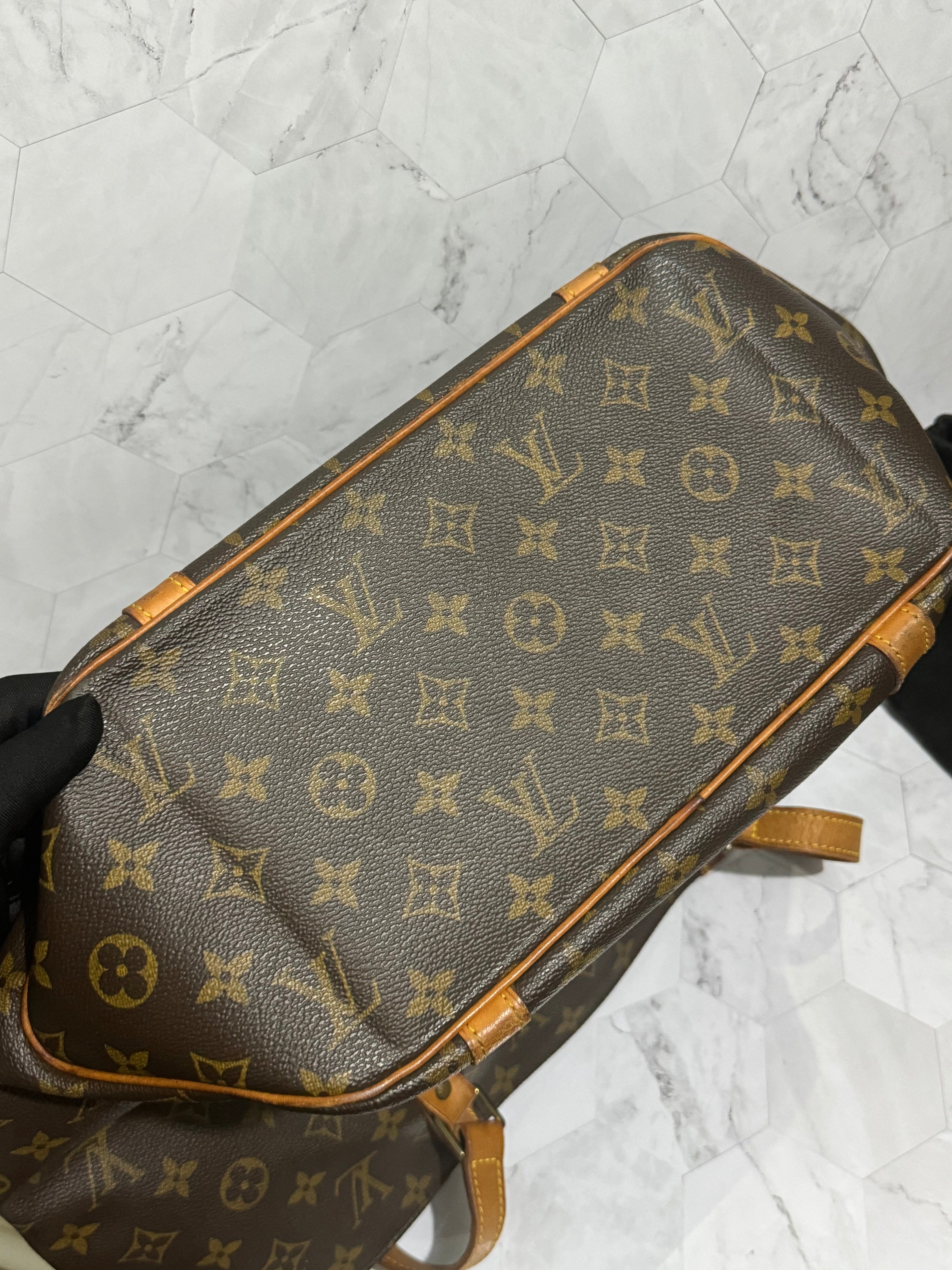 Louis Vuitton 1998 Monogram Canvas Sac Shopping Large Tote Bag