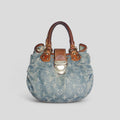 Louis Vuitton Monogram Denim Pleaty Mini Handbag