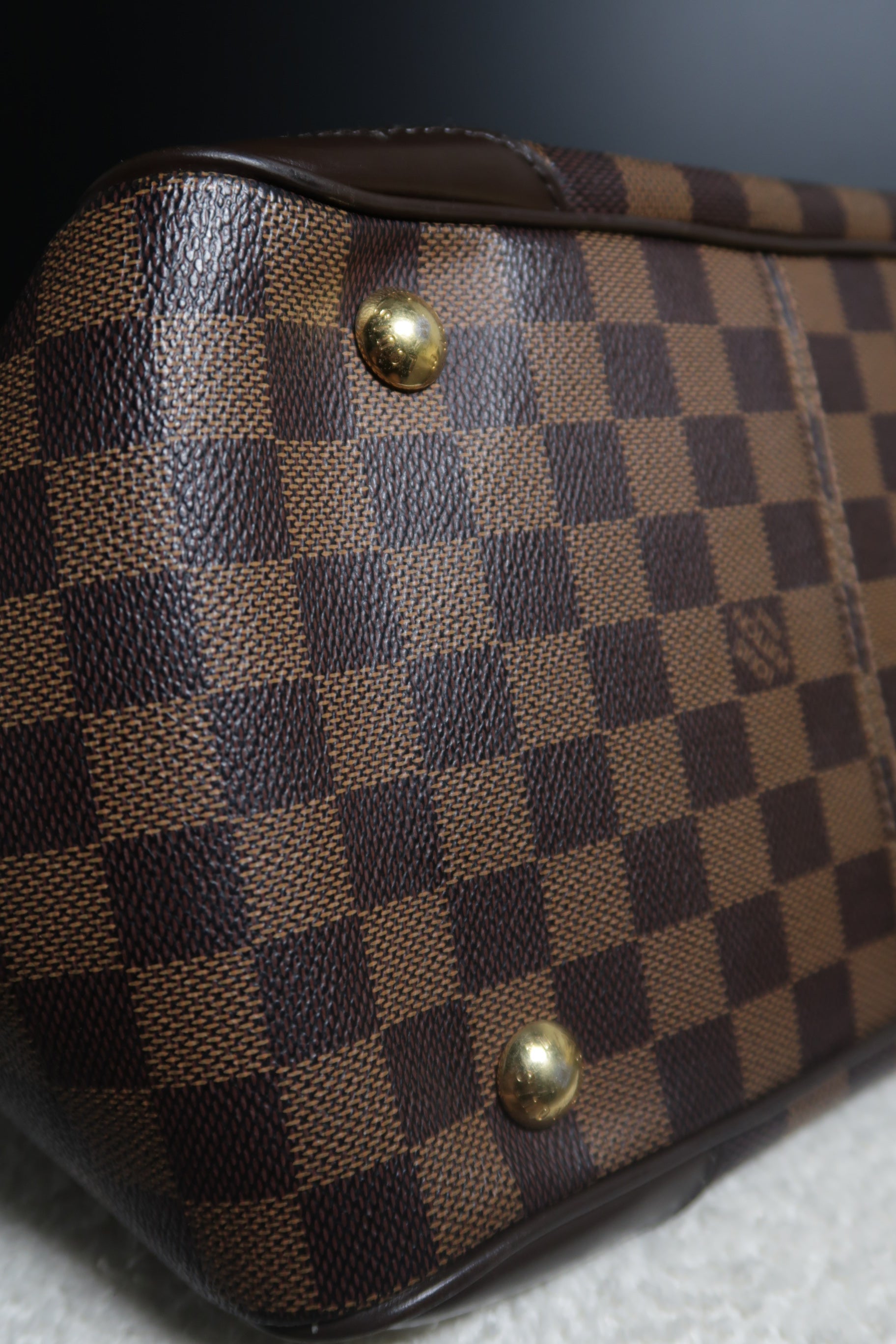 Louis Vuitton 2010 Damier Ebene Verona PM Handbag
