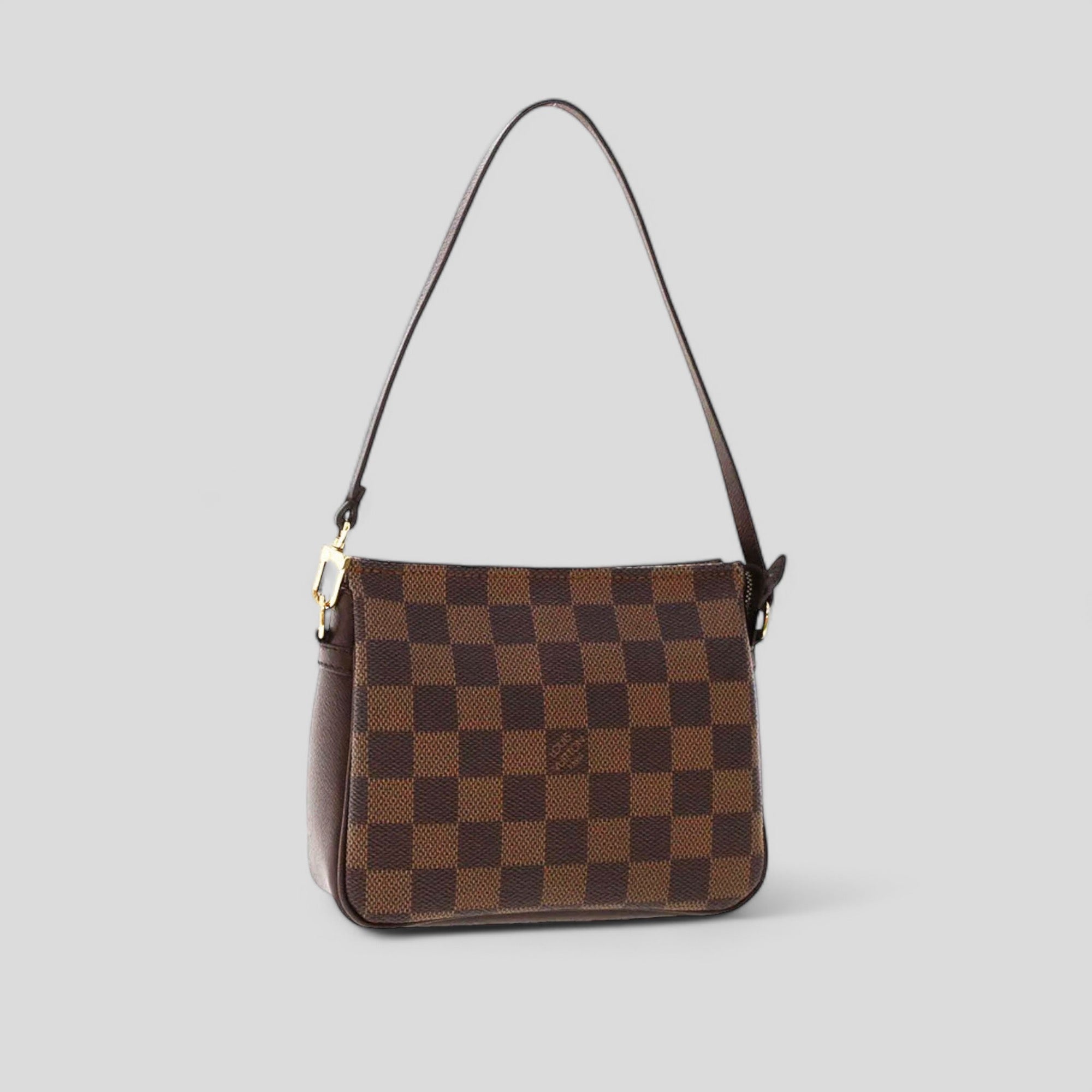 Louis Vuitton 2003 Damier Ebene Trousse Pochette Makeup Handbag