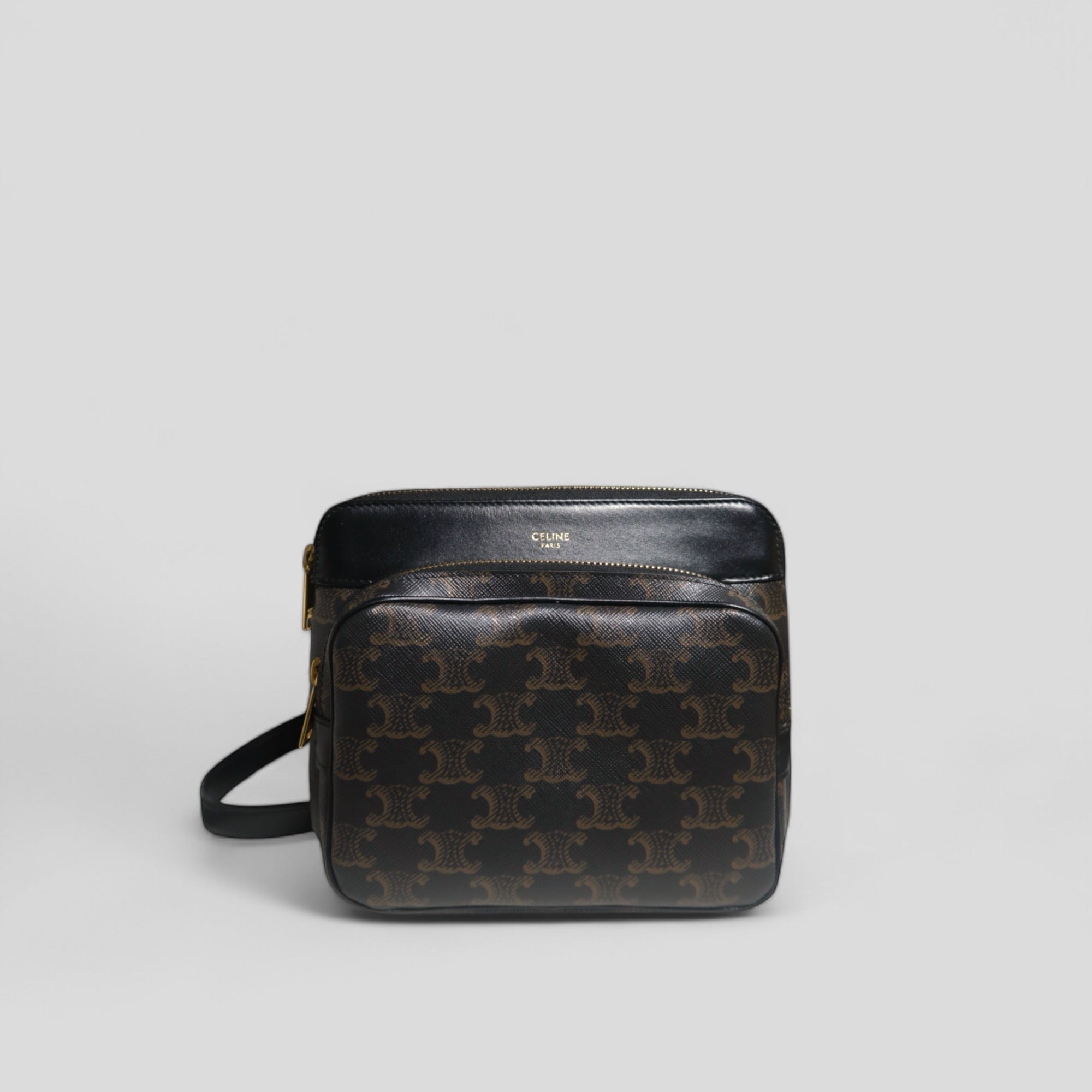 Celine Triomphe Pocket Messenger Crossbody Bag