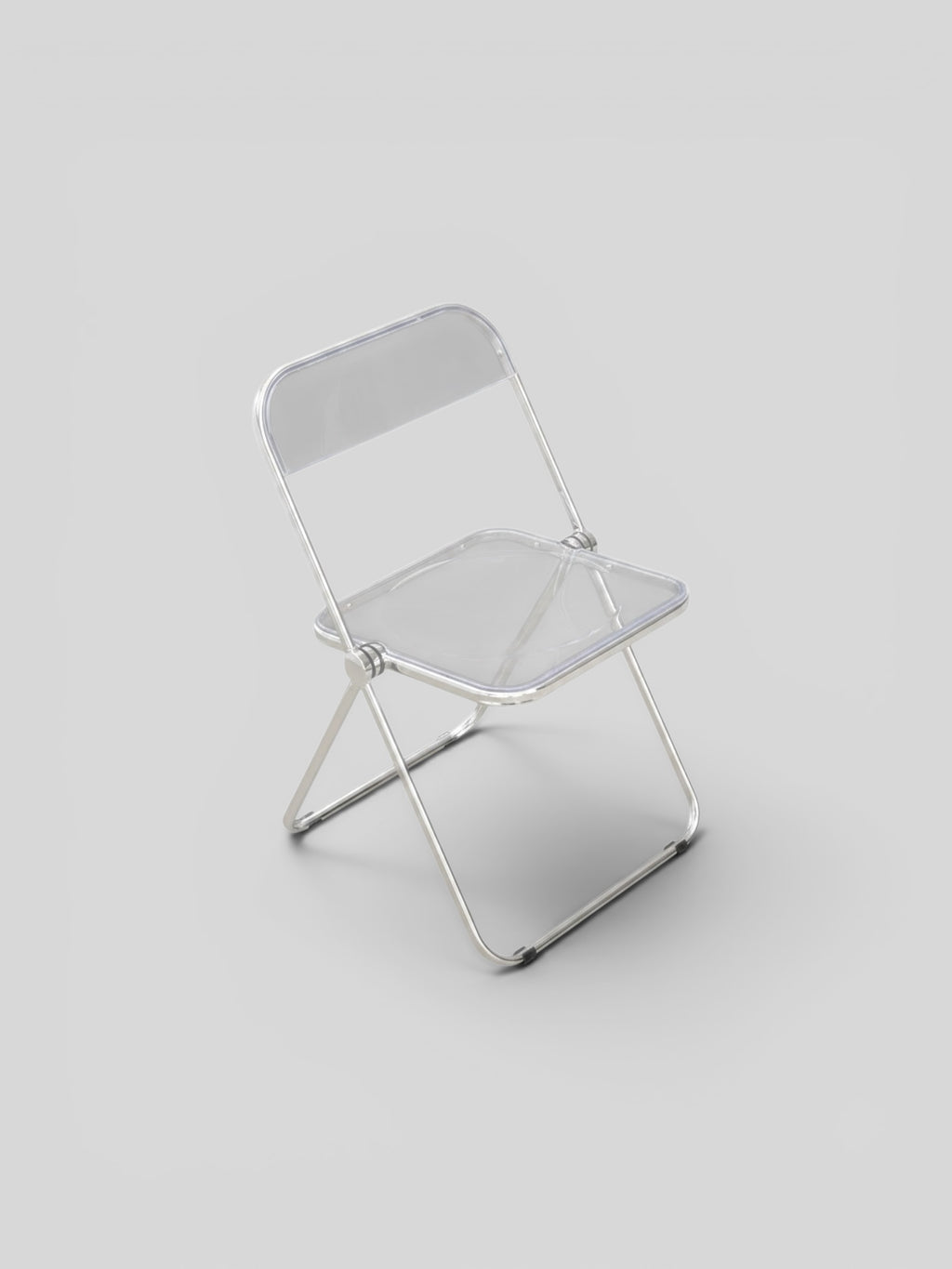 Transparent Folding Accent Chair