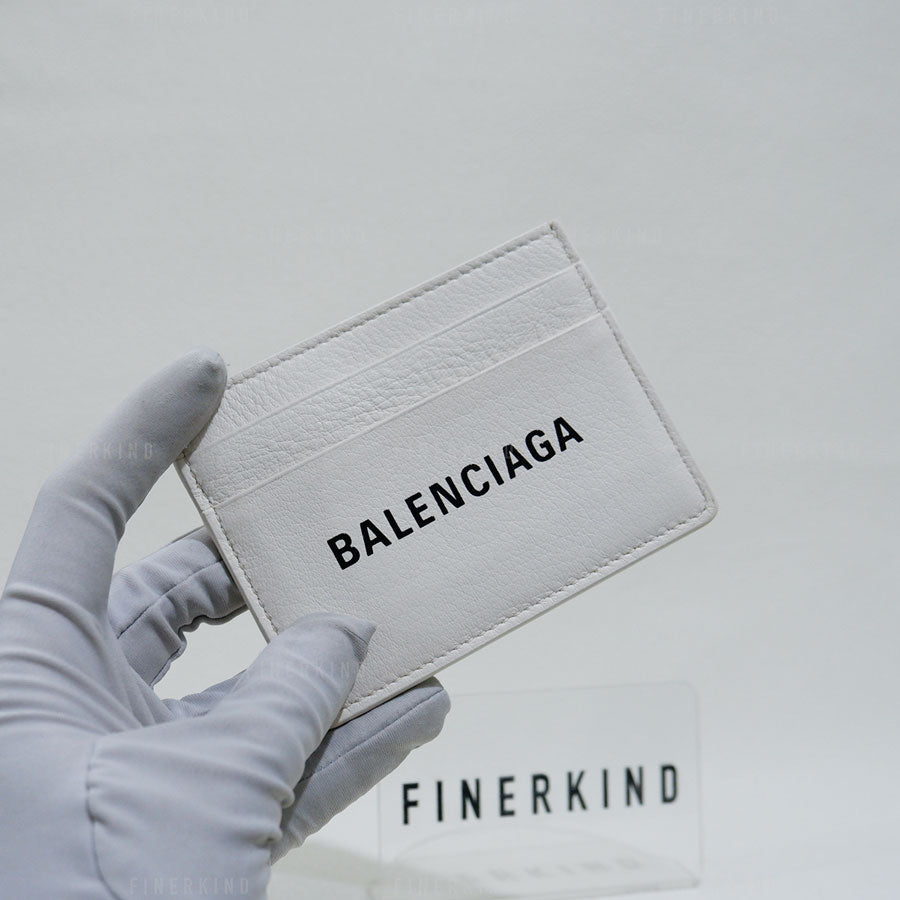 Balenciaga Off White Everyday Leather Card Case (Rare)