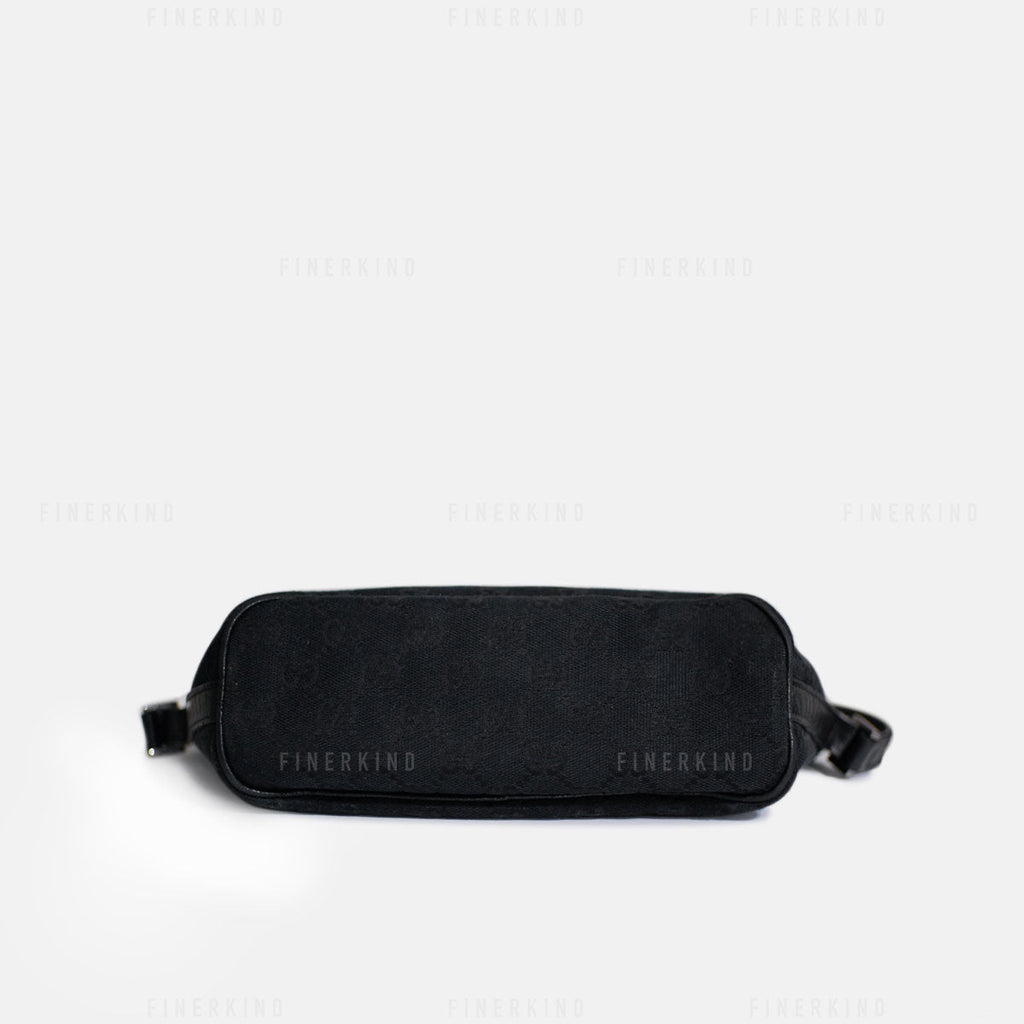 Gucci GG Black and Cream Boat Pochette Bag