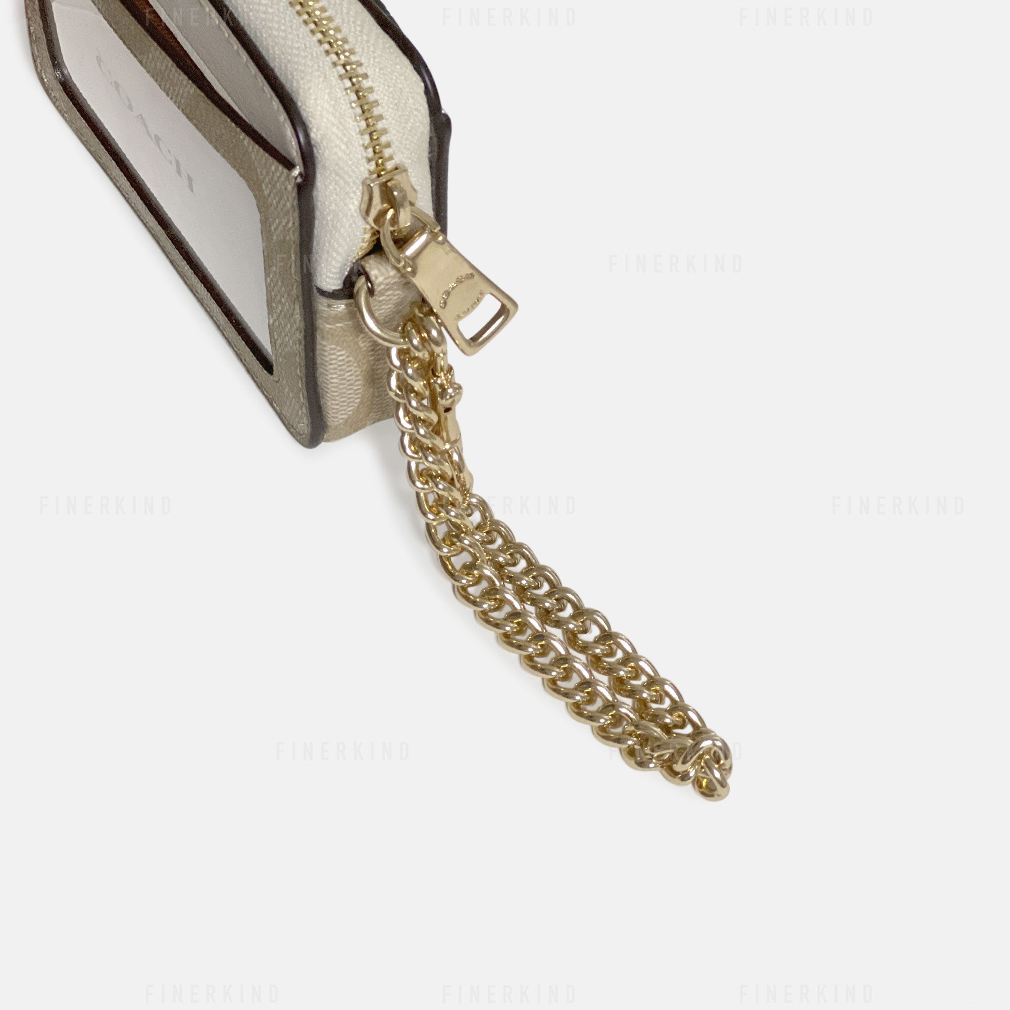 Coach Zip Card Case with Chain