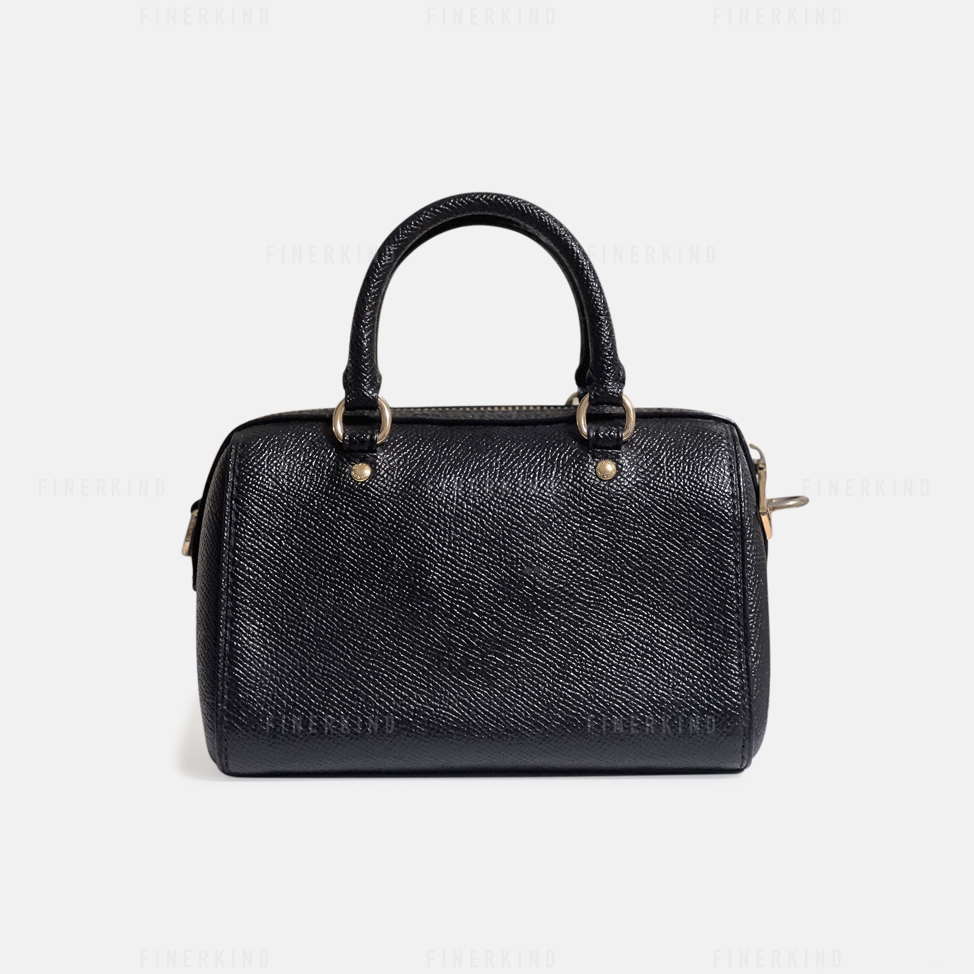 Coach Micro Rowan Black Hand Bag (with Strap) Rare
