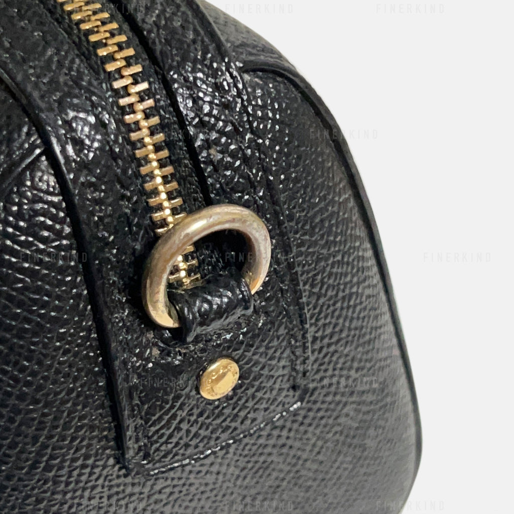 Coach Micro Rowan Black Hand Bag (with Strap) Rare