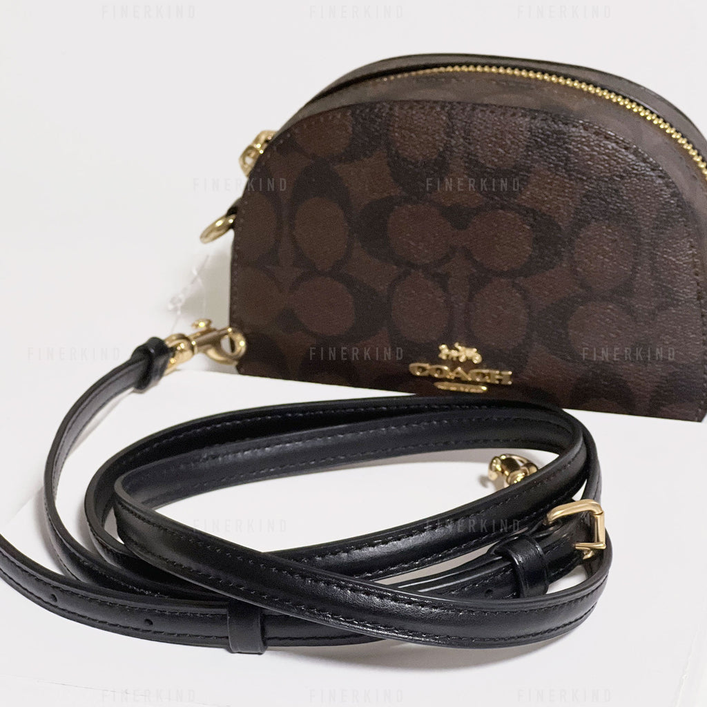 Coach Mini Serena Crossbody in Signature Canvas (Rare)
