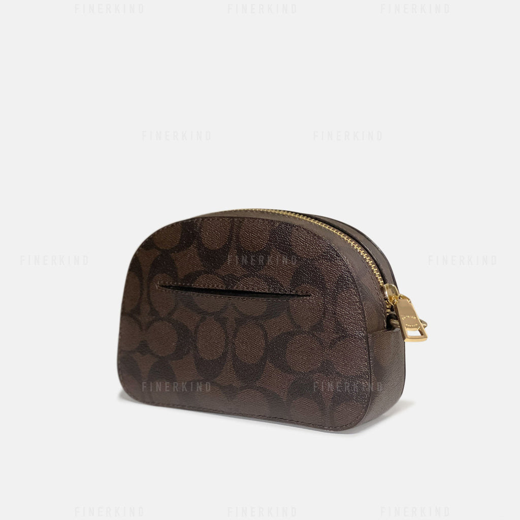 Coach Mini Serena Crossbody in Signature Canvas (Rare)