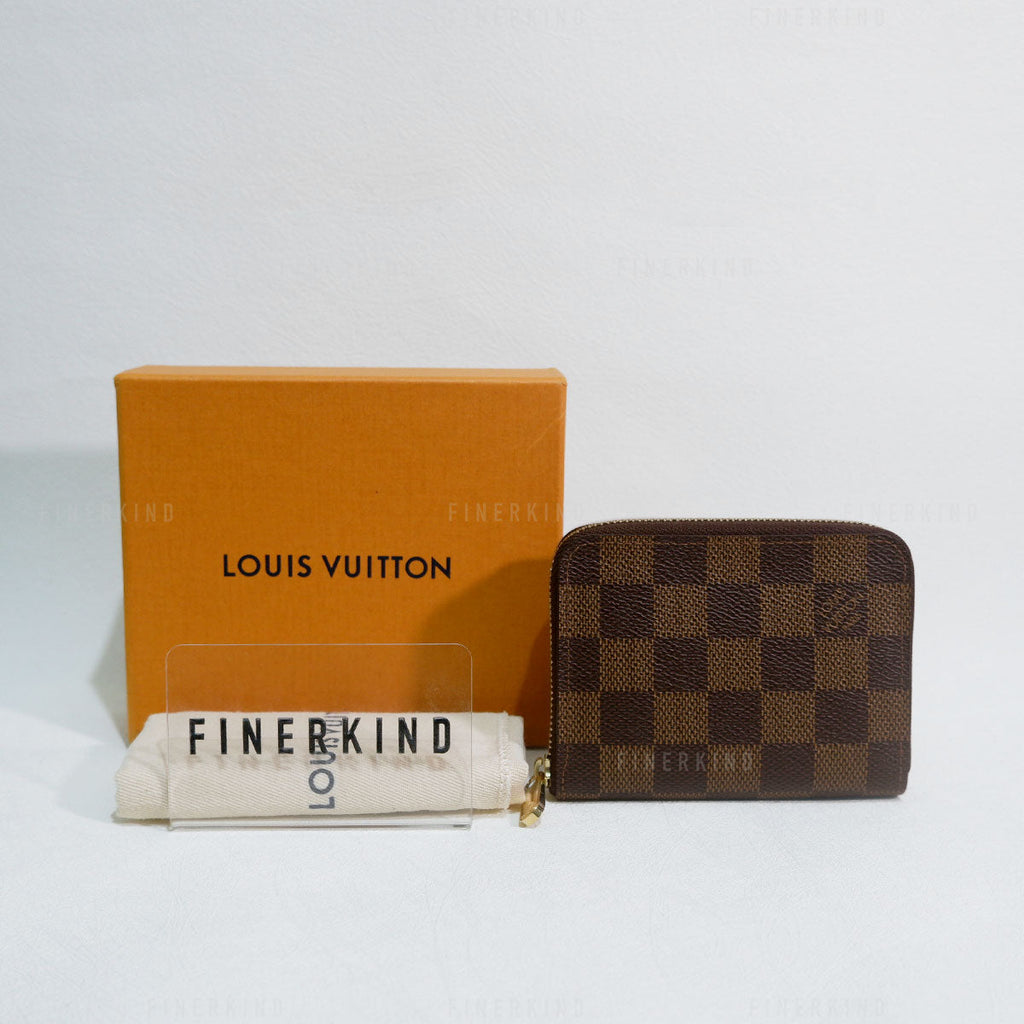 Louis Vuitton 2013 Damier Ebene Zippy Coin Purse / Card Case
