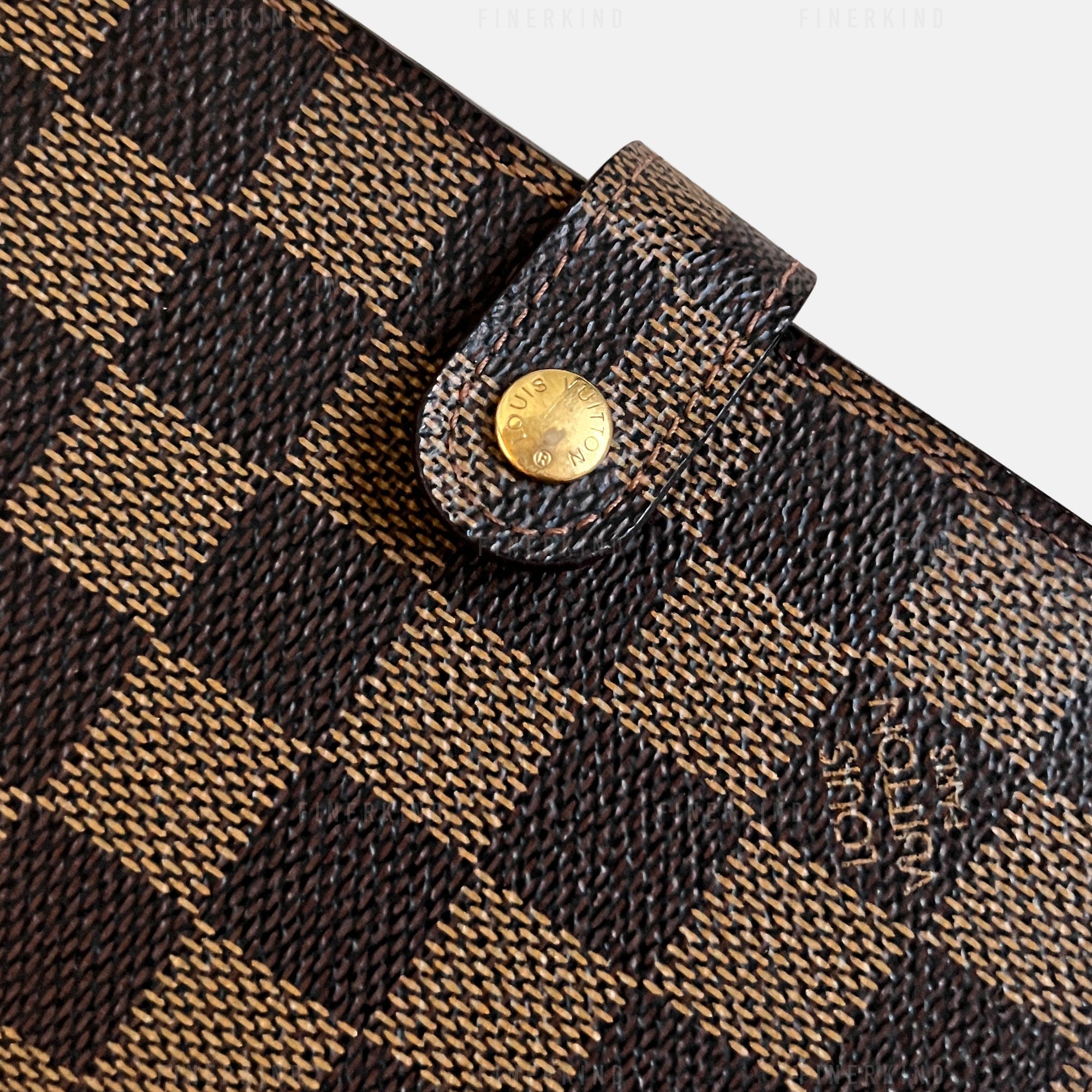 Louis Vuitton 2002 Damier Ebene Agenda PM with Fillers