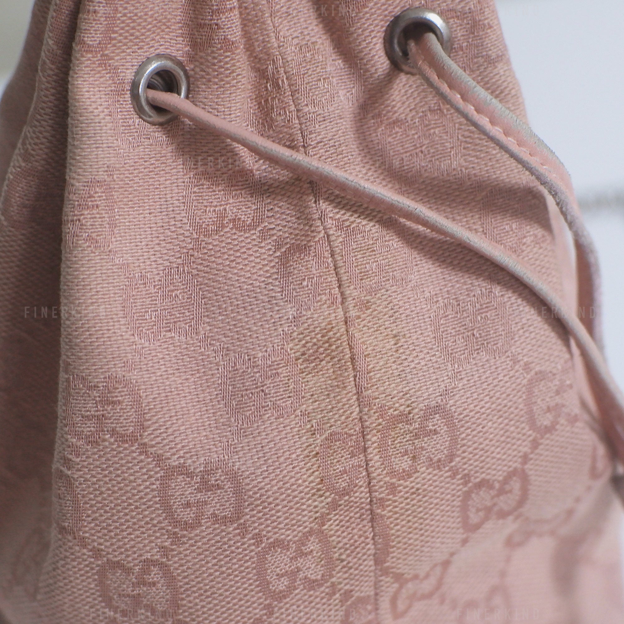 Gucci GG Canvas Pink Mini Bucket Bag