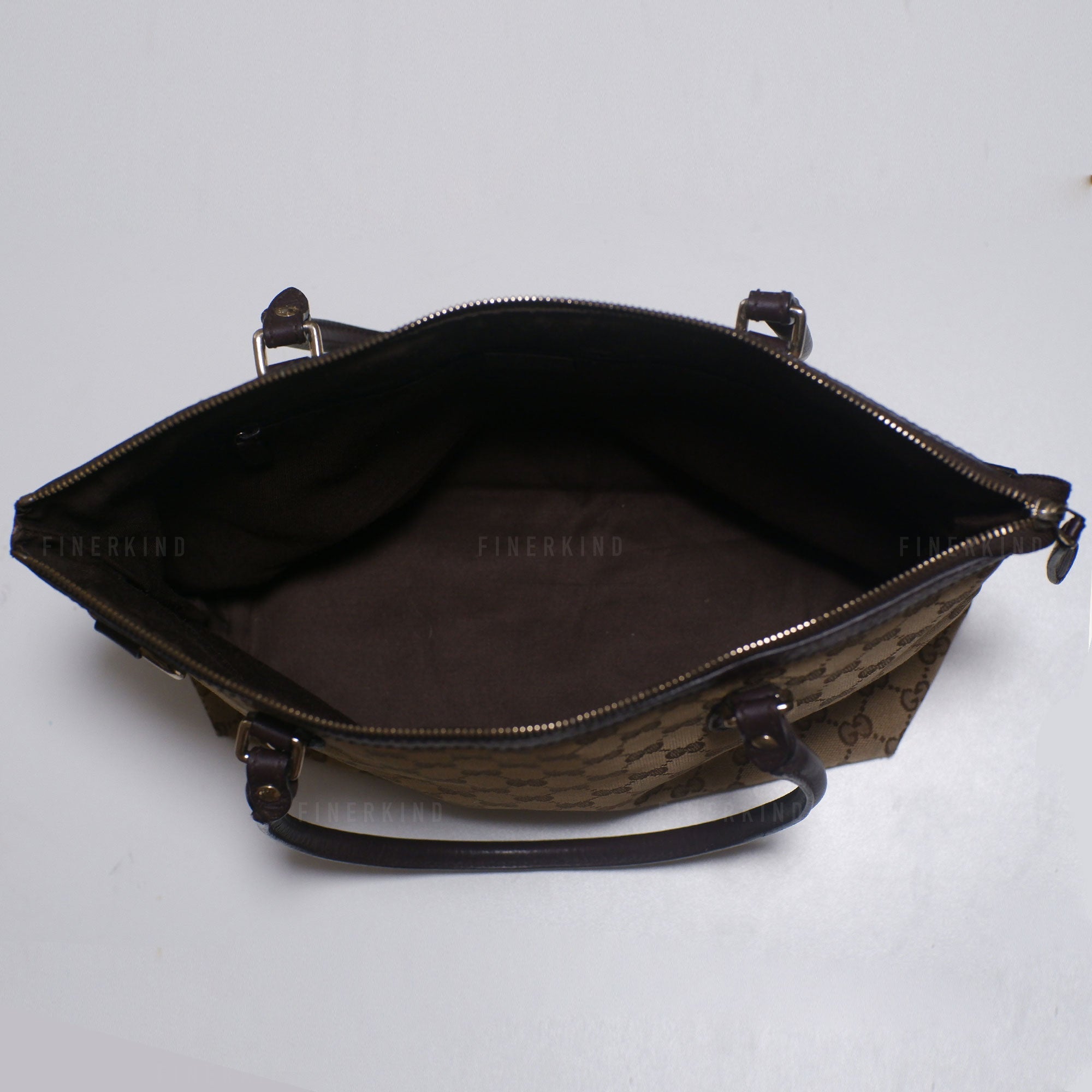 Gucci GG Canvas and Leather Tote Bag