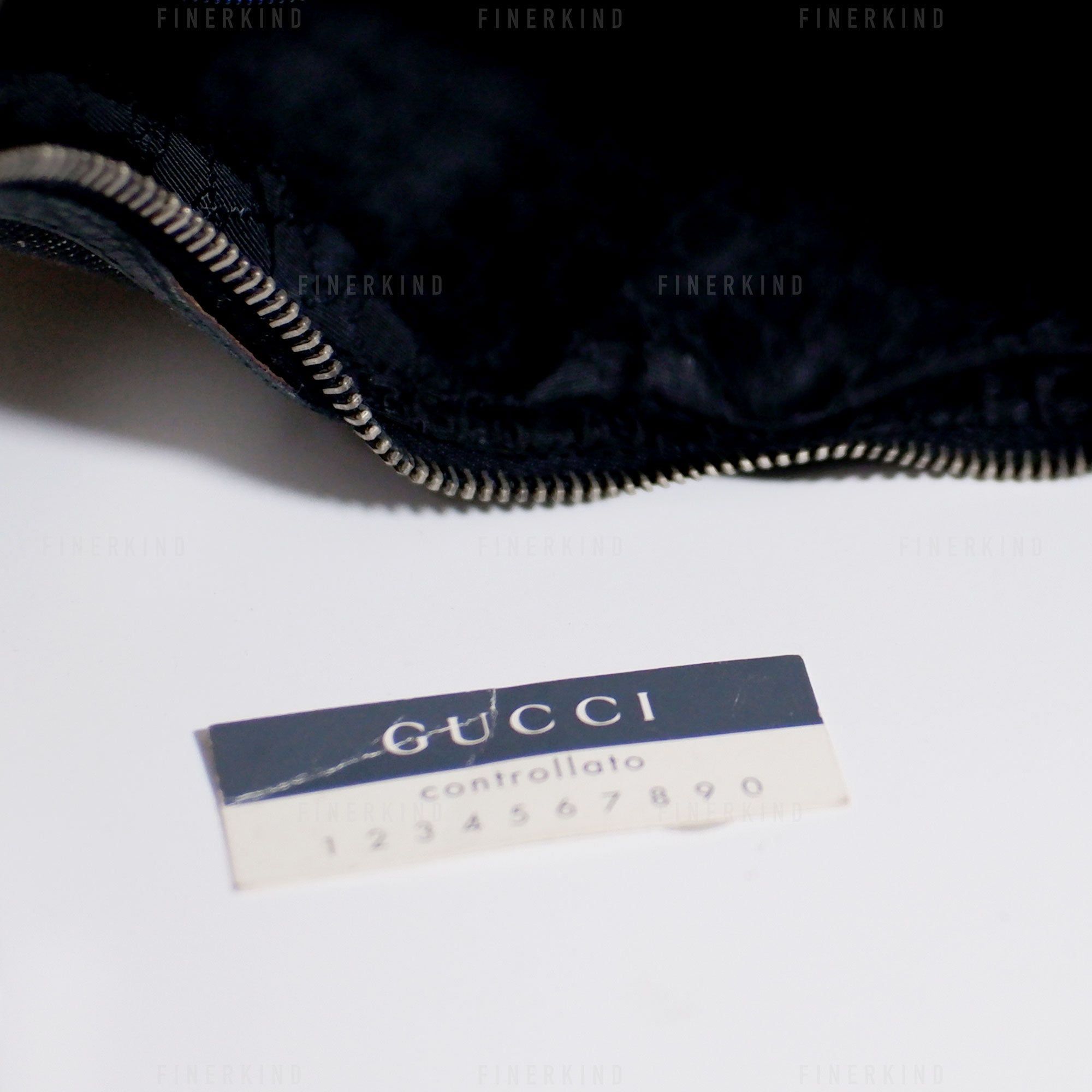 Gucci Cherry Line Black Denim Hobo Bag