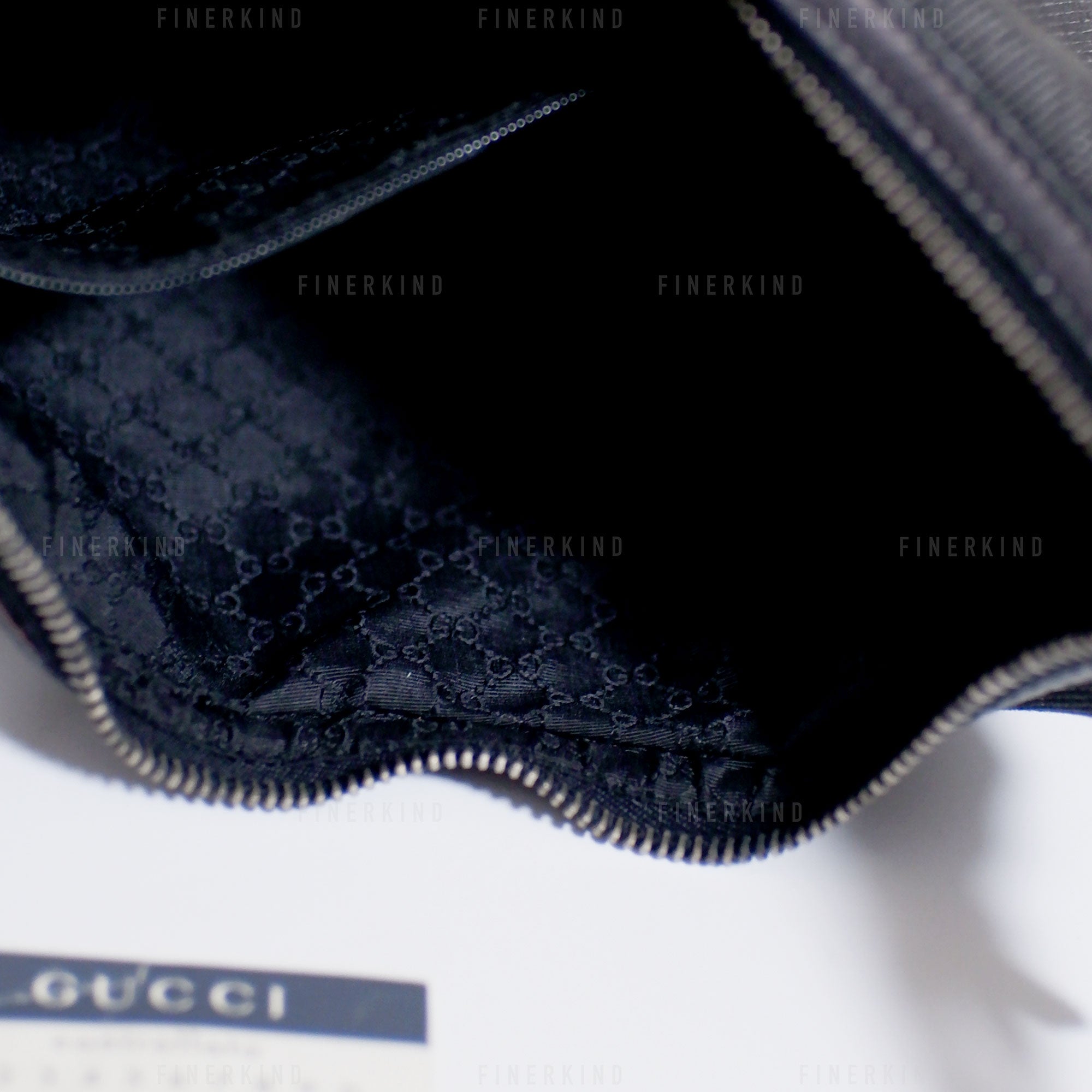 Gucci Cherry Line Black Denim Hobo Bag
