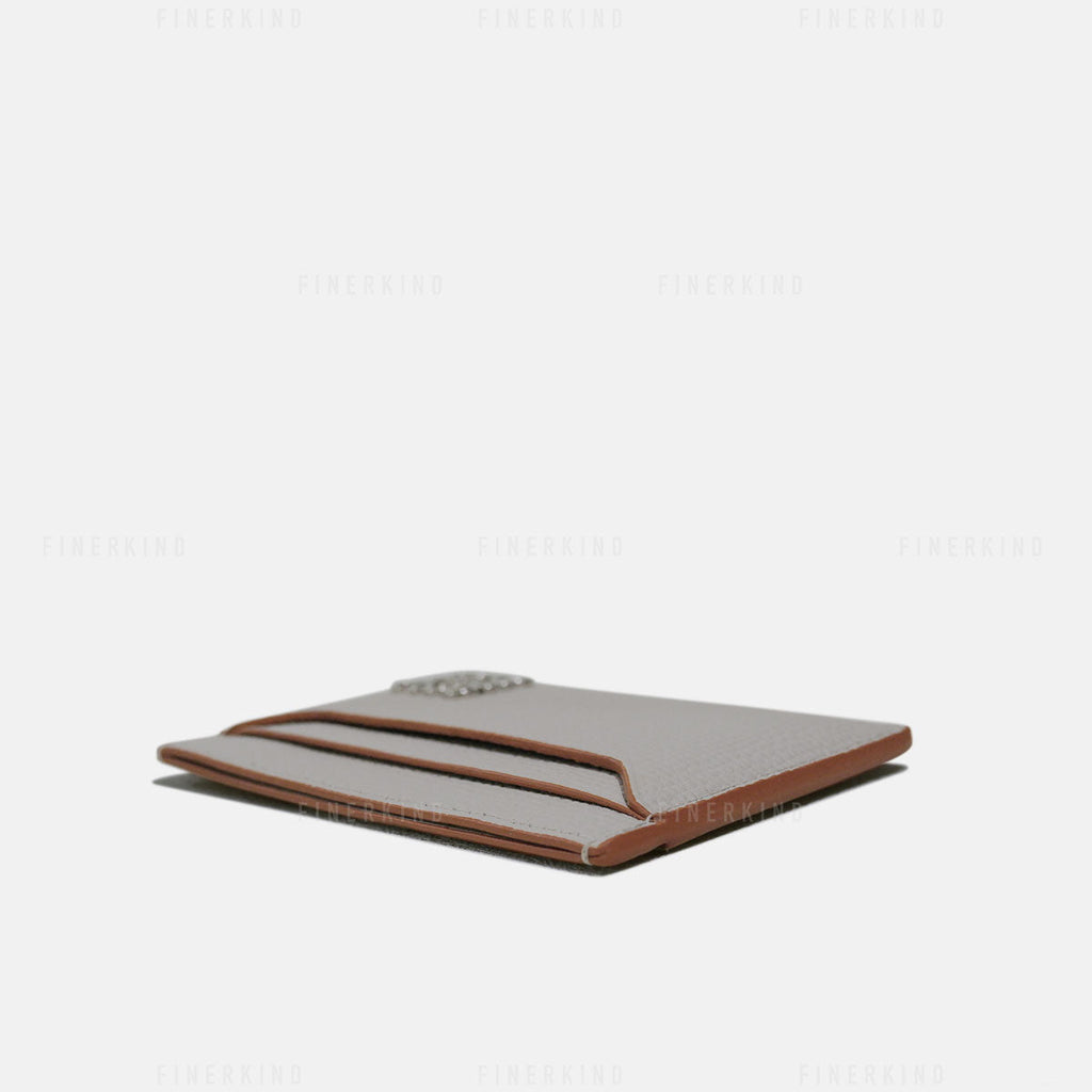 Loewe Anagram Plain Cardholder in Pebble Grain Calfskin