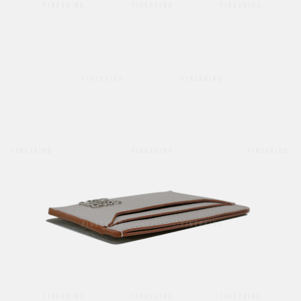 Loewe Anagram Plain Cardholder in Pebble Grain Calfskin