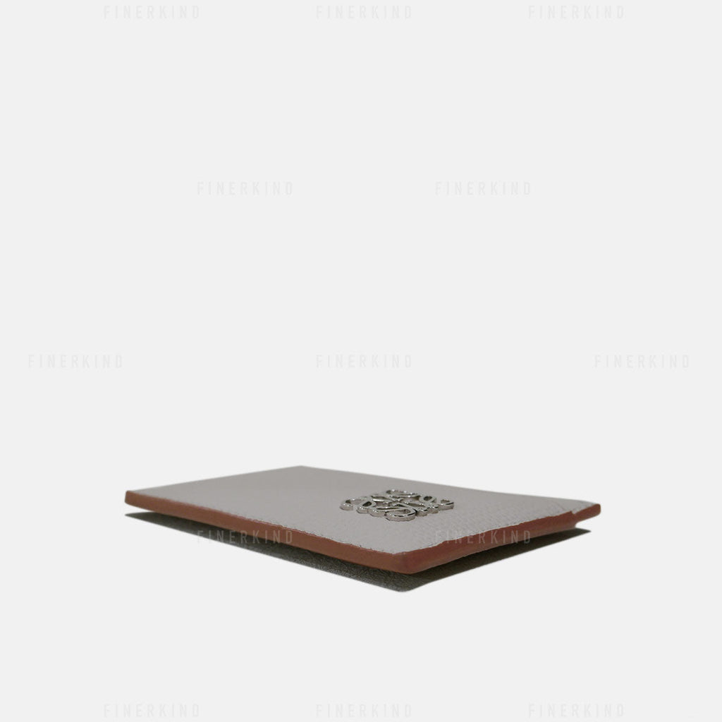 Loewe Anagram Plain Cardholder in Pebble Grain Calfskin