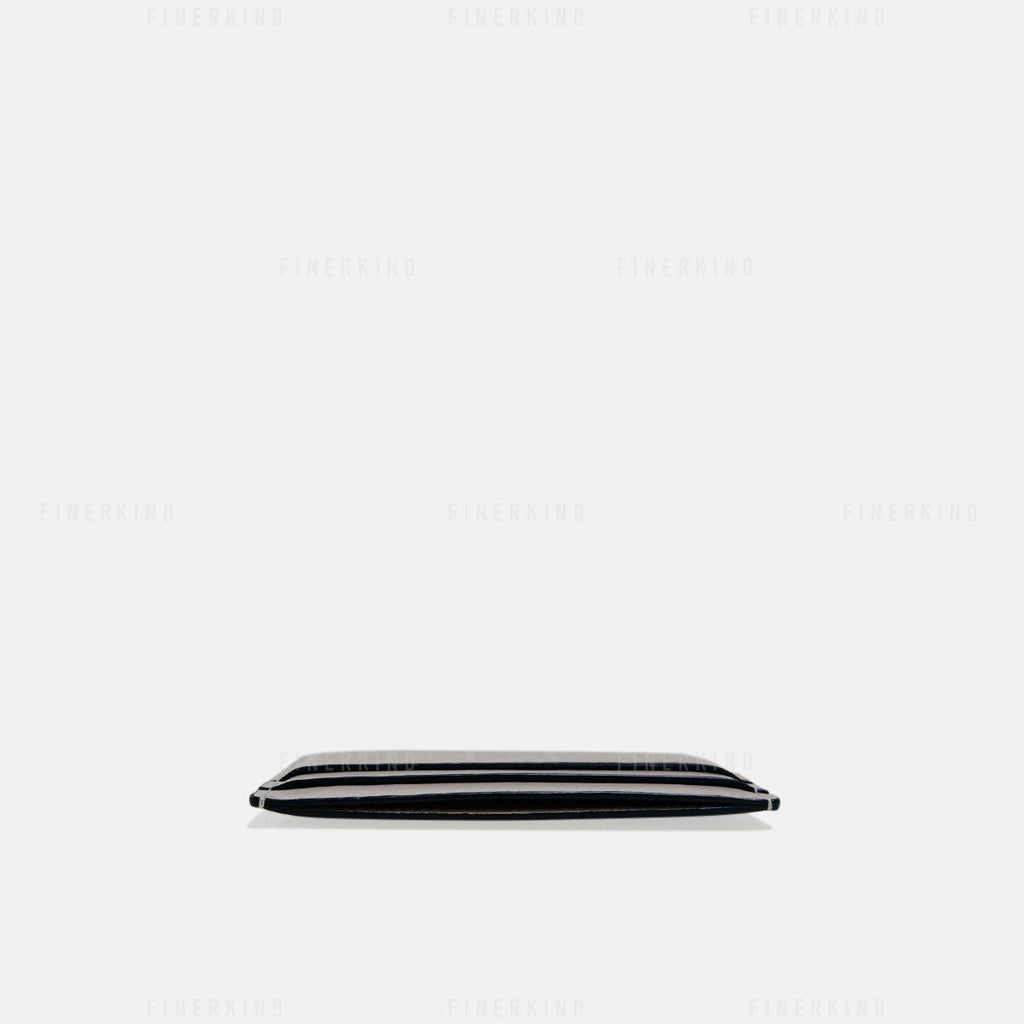 Loewe Light Oat Repeat Plain Cardholder in Embossed Silk Calfskin