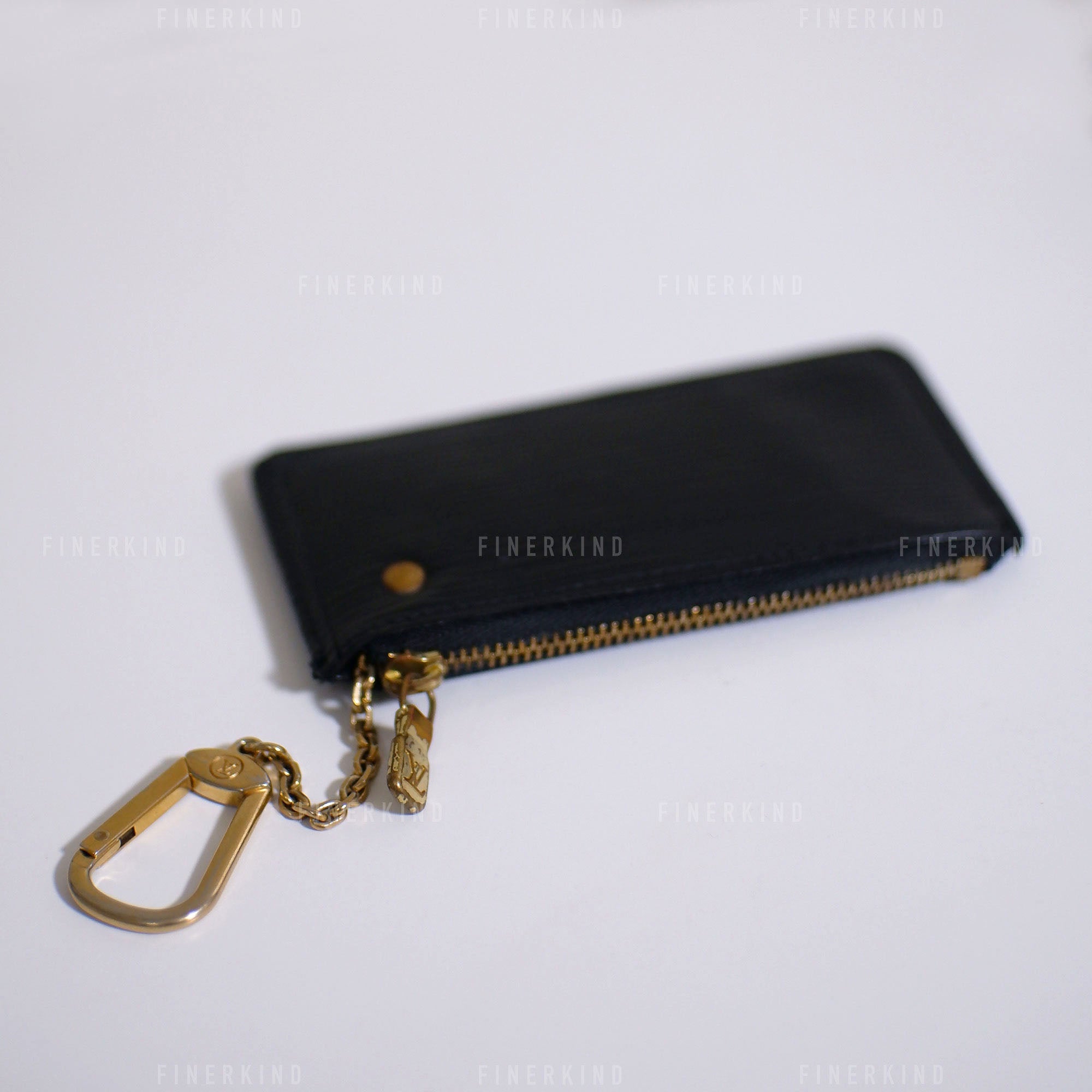 Louis Vuitton 2002 Epi Leather Black Key Pouch Cles