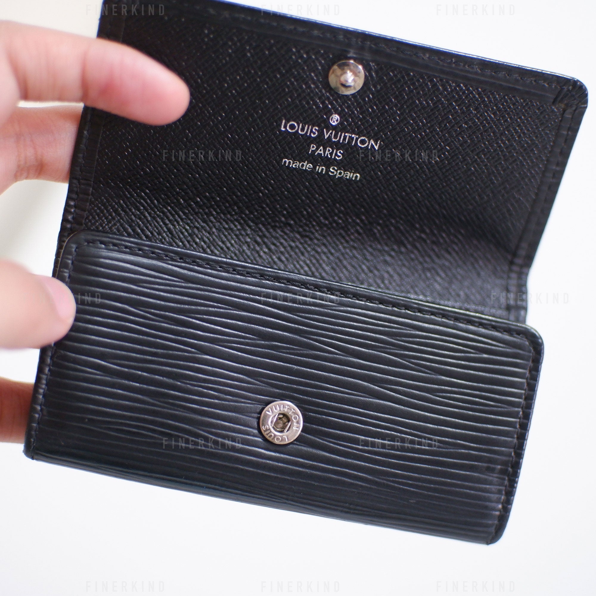 Louis Vuitton 2007 Epi Leather Multicles Key Case Black