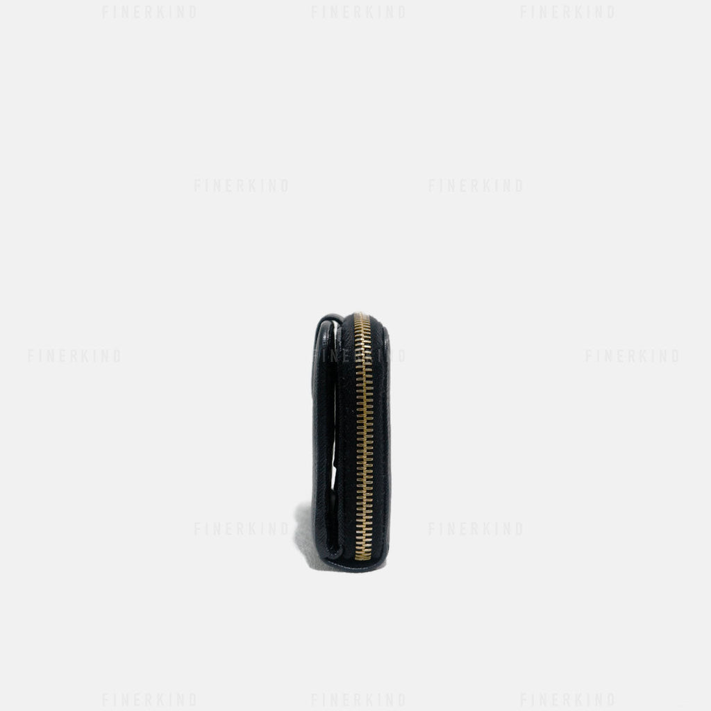 Prada Black Saffiano Leather Compact Wallet