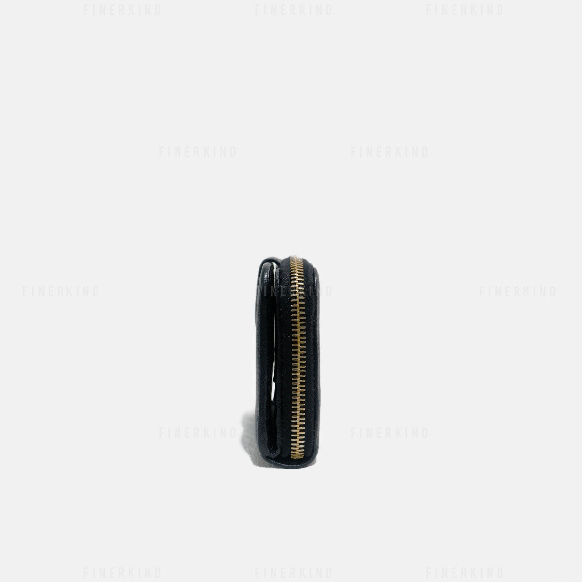 Prada Black Saffiano Leather Compact Wallet
