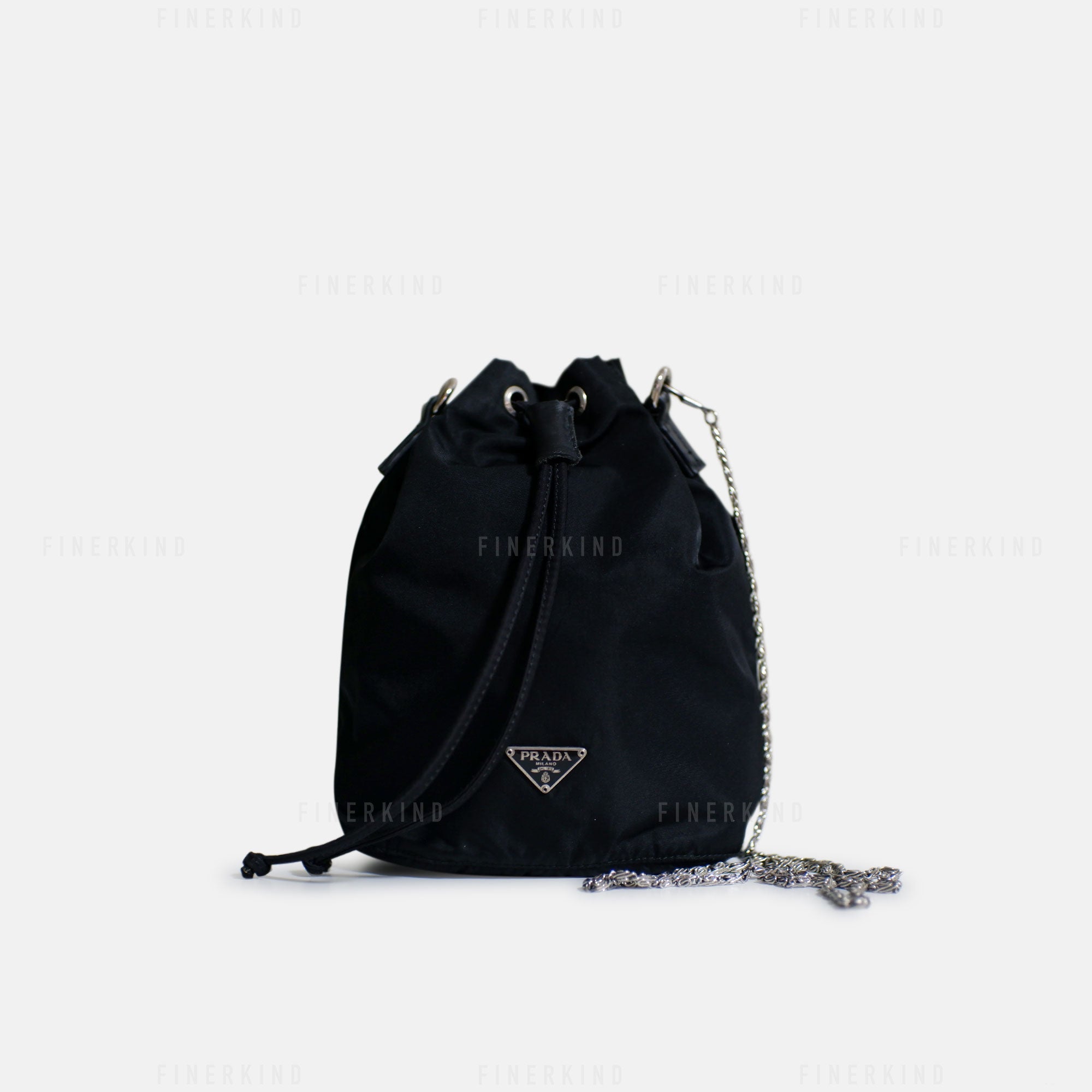 Prada Classic Black Mini Bucket Bag