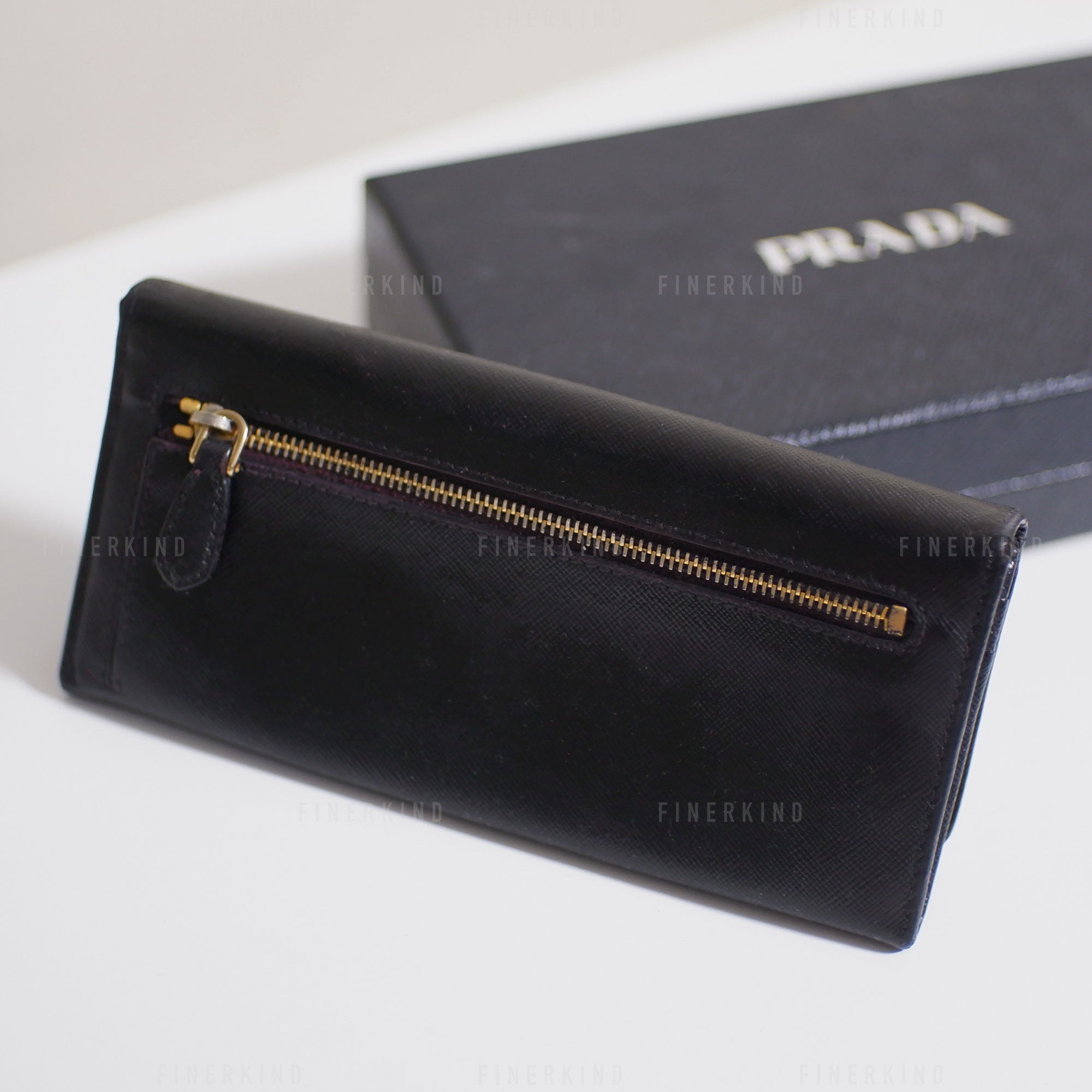 Prada Classic Black Long Wallet